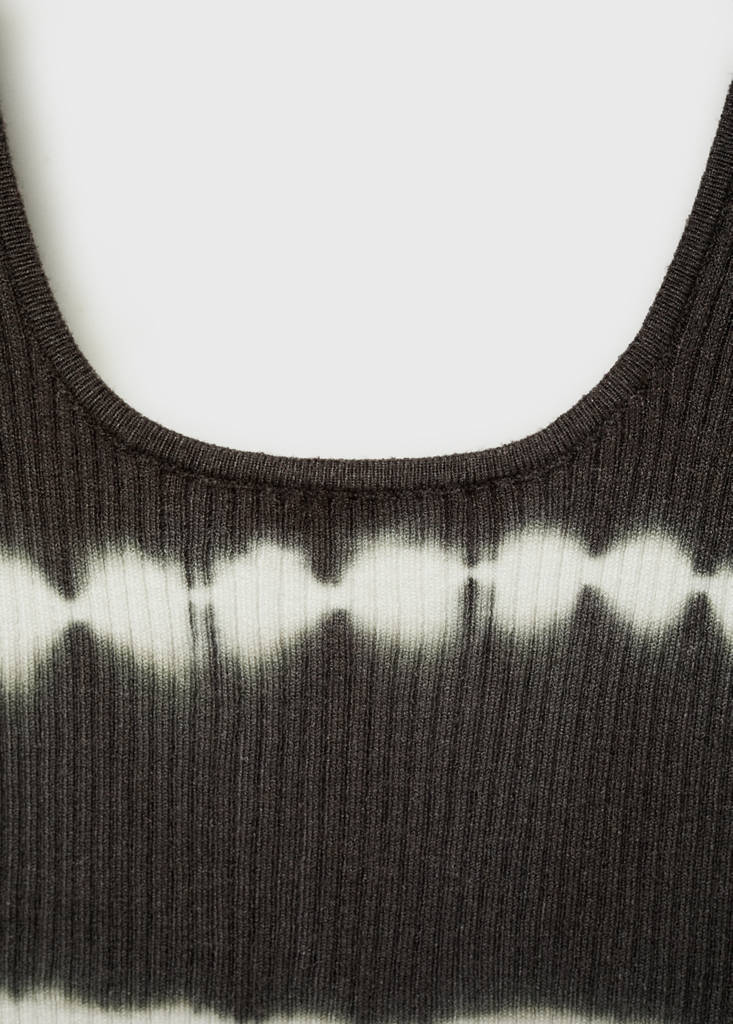 Tie-dye effect top — Charcoal