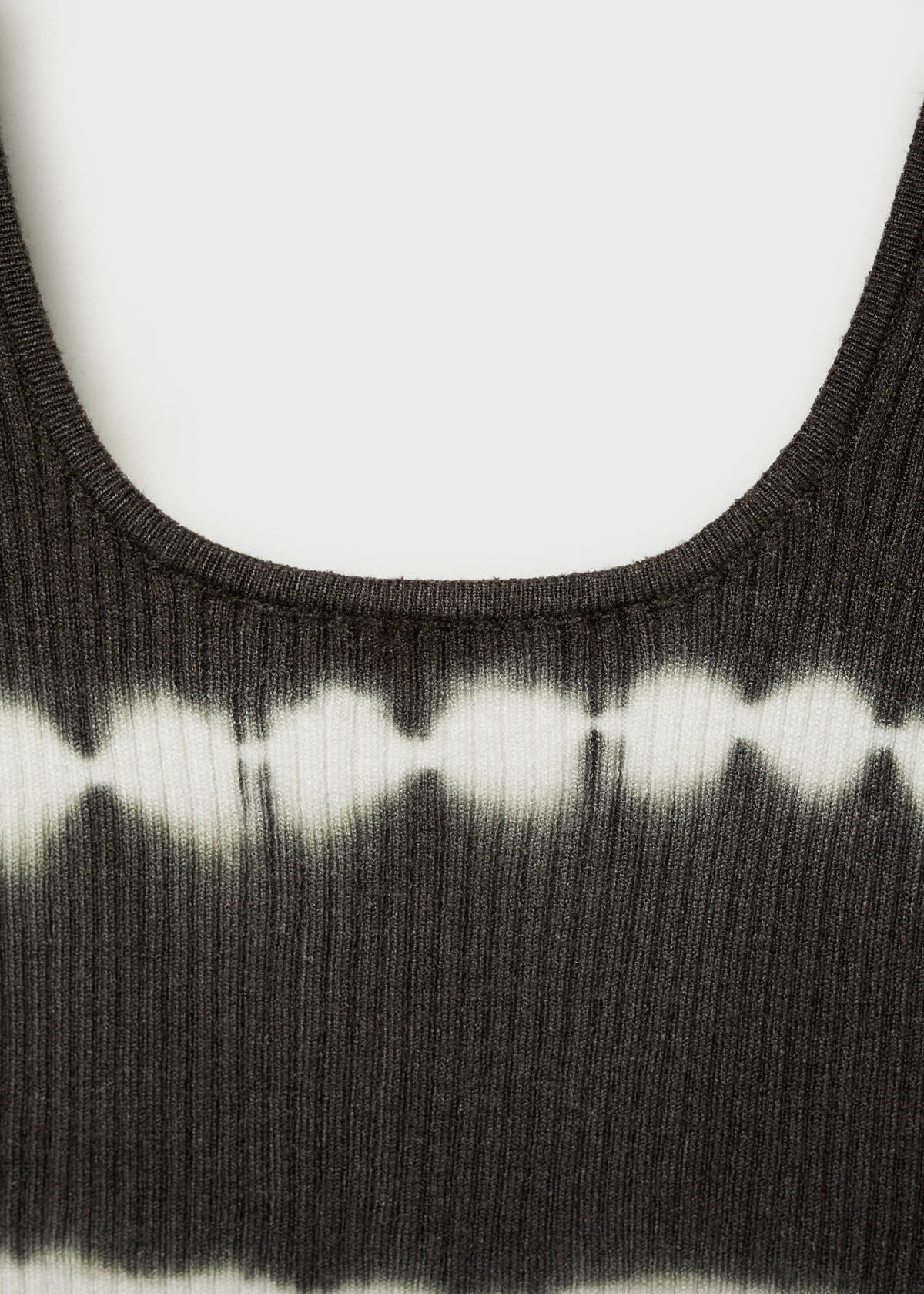 Tie-dye effect top — Charcoal