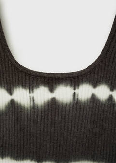 Tie-dye effect top — Charcoal 6