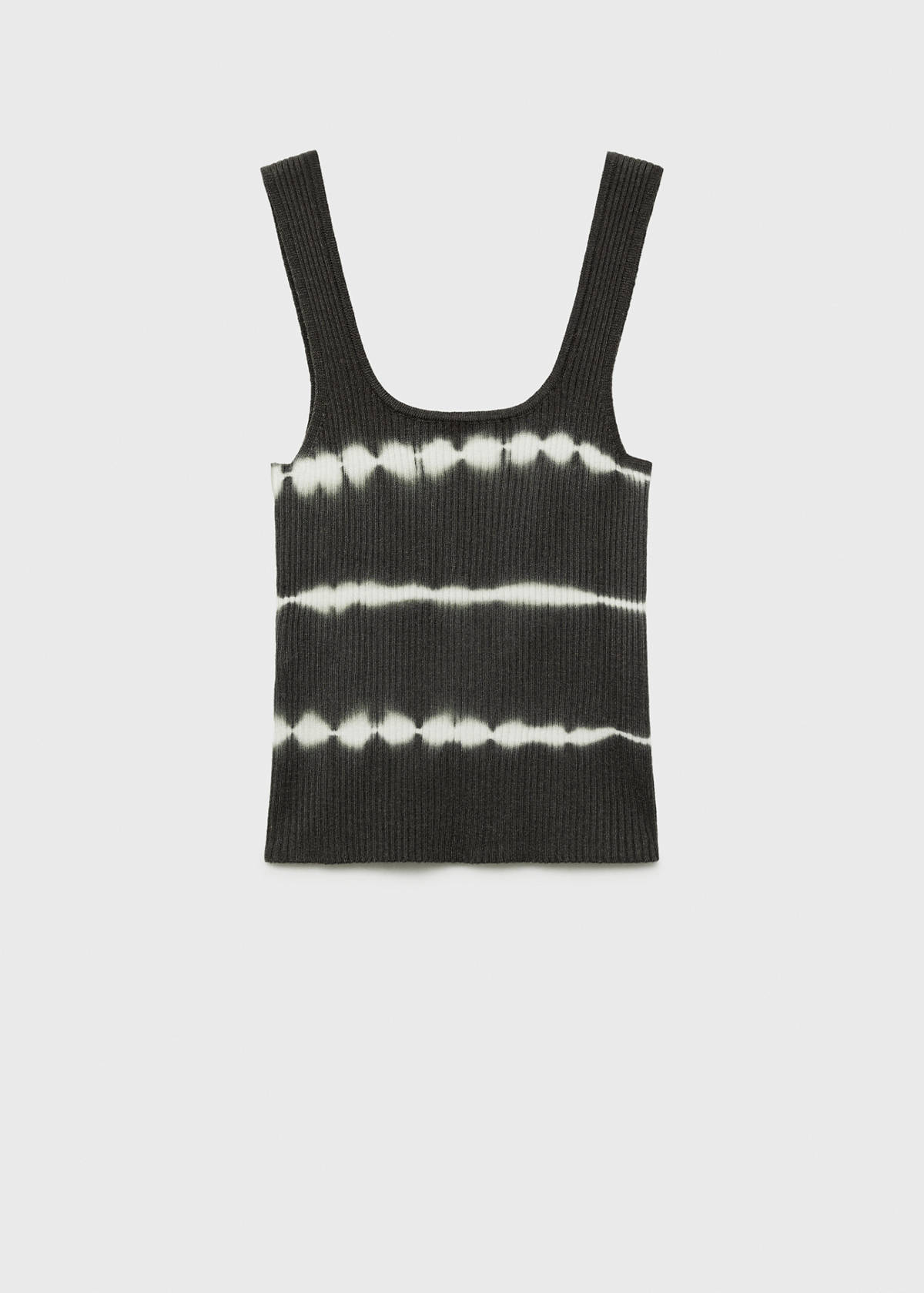 Tie-dye effect top — Charcoal