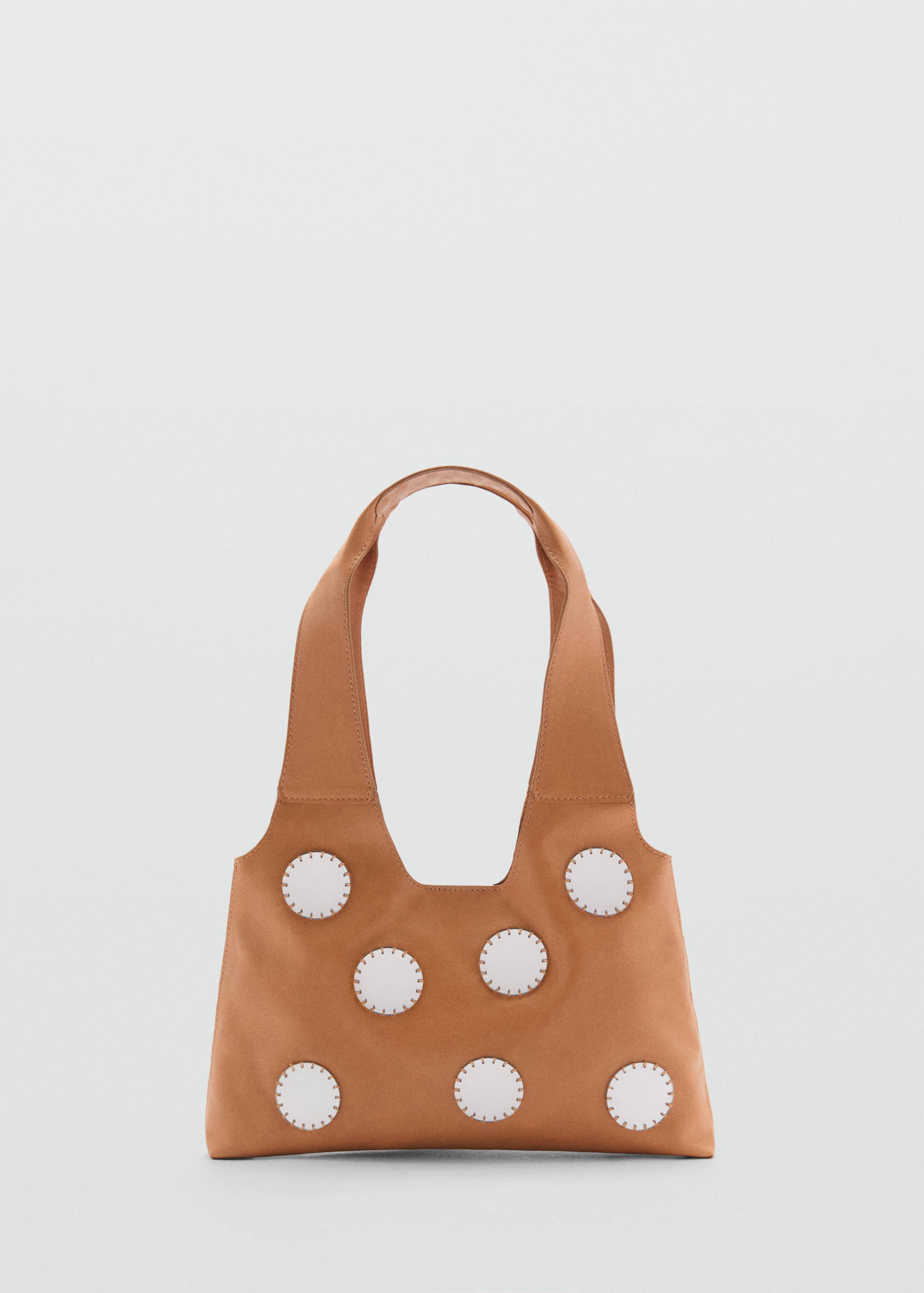 Leather shoulder bag with mirrors - Article without model