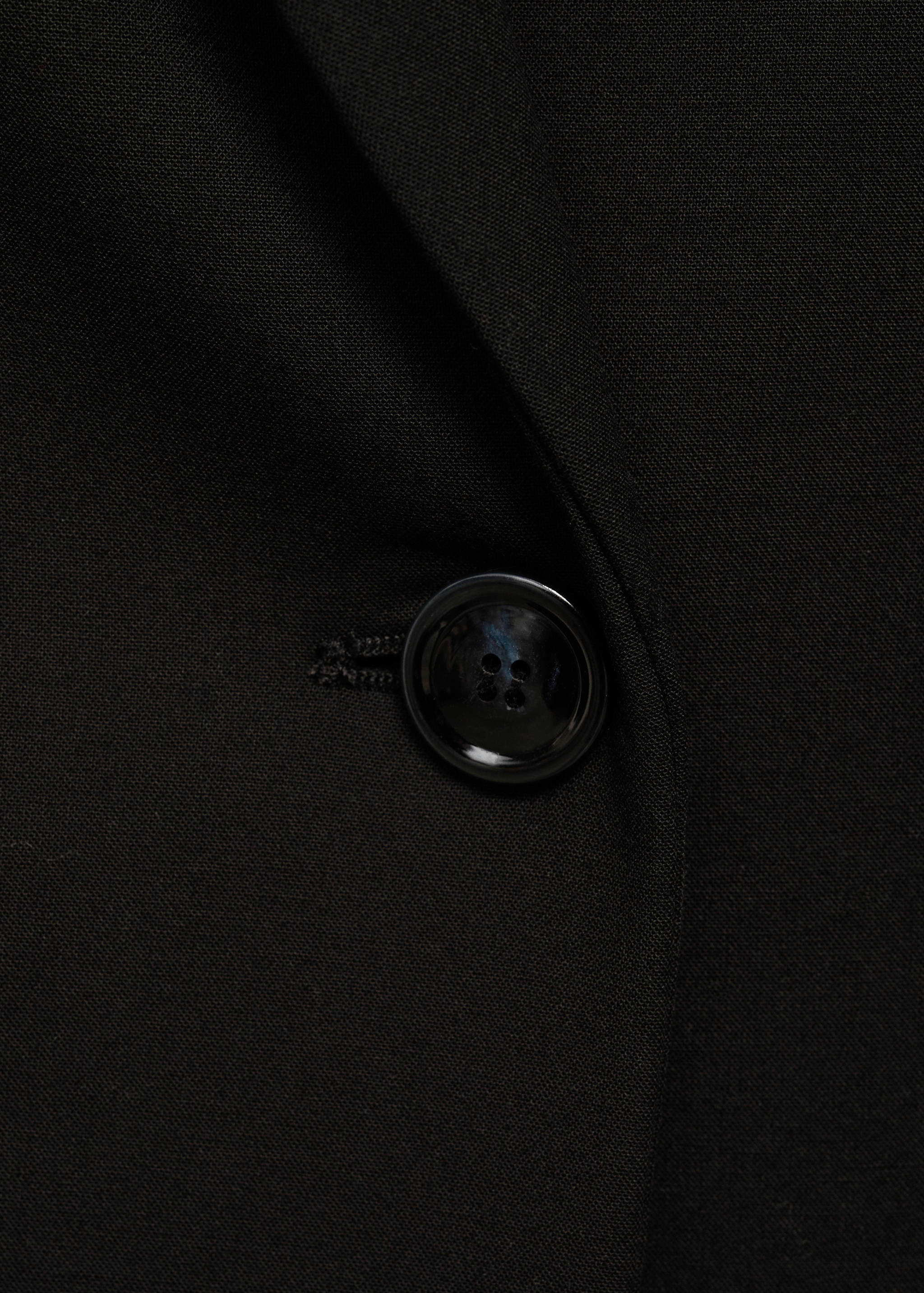 Long structured wool coat - Details of the article 0