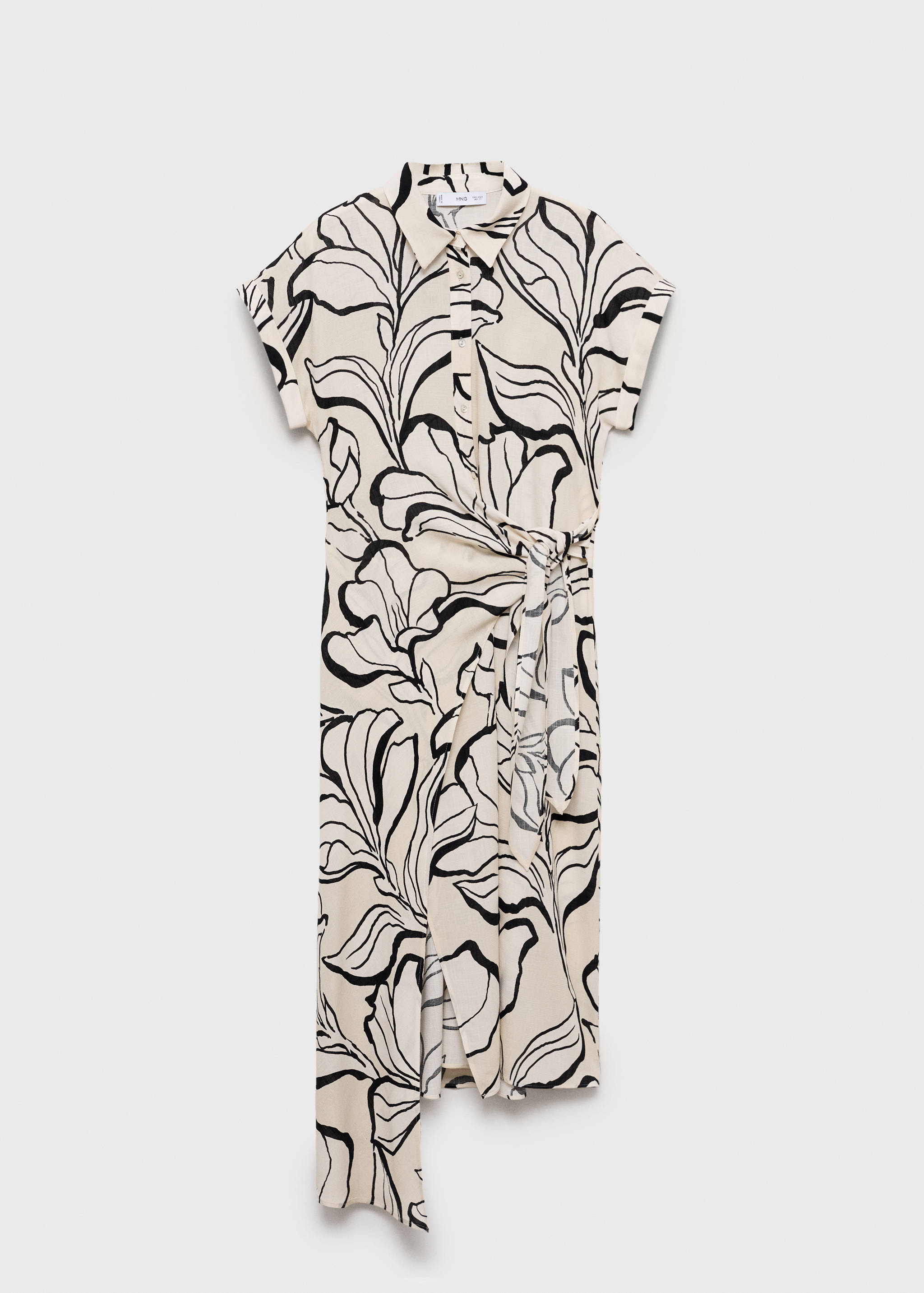 Printed dress with knot detail - Article without model