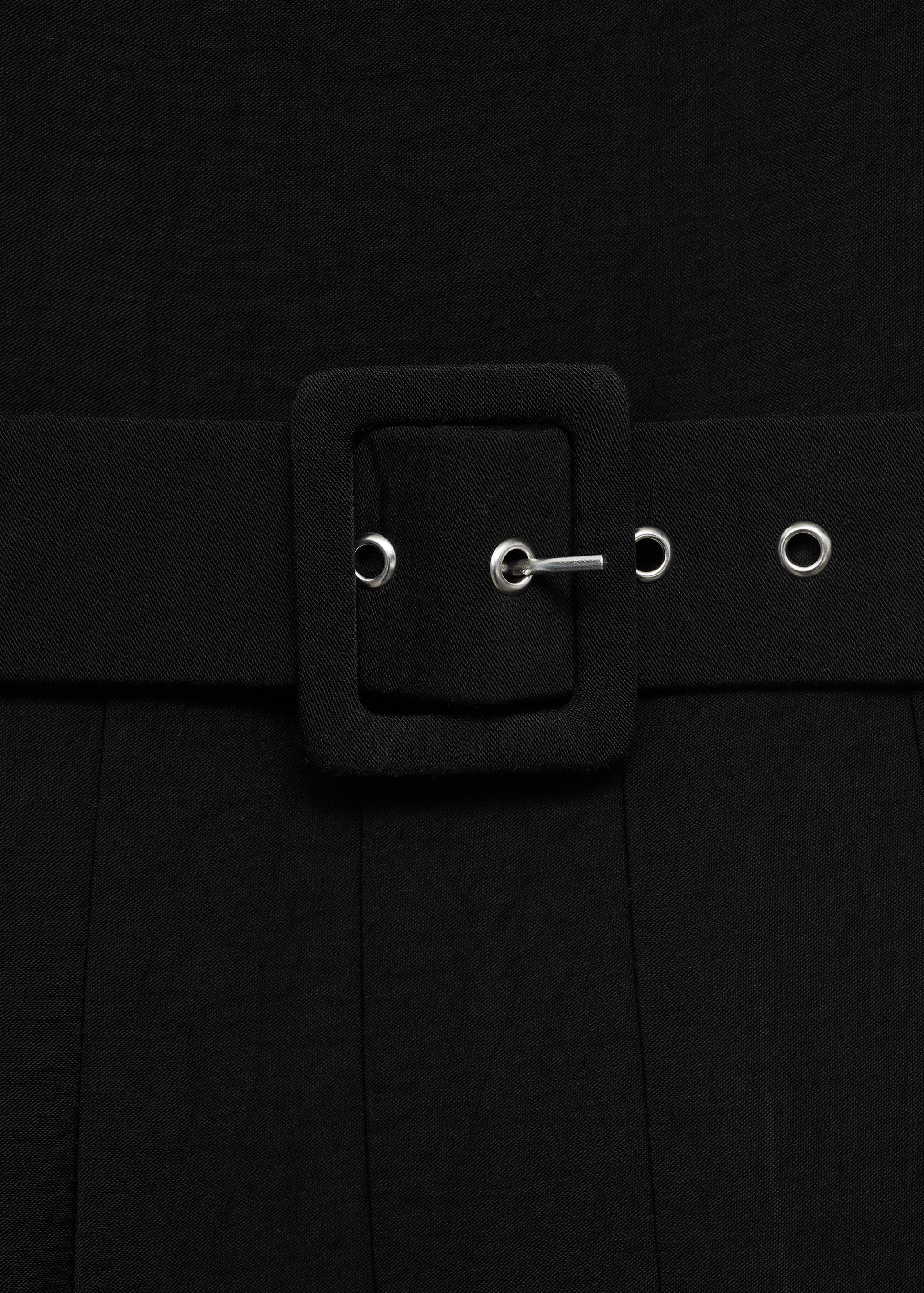 Flared midi-dress with belt - Details of the article 8