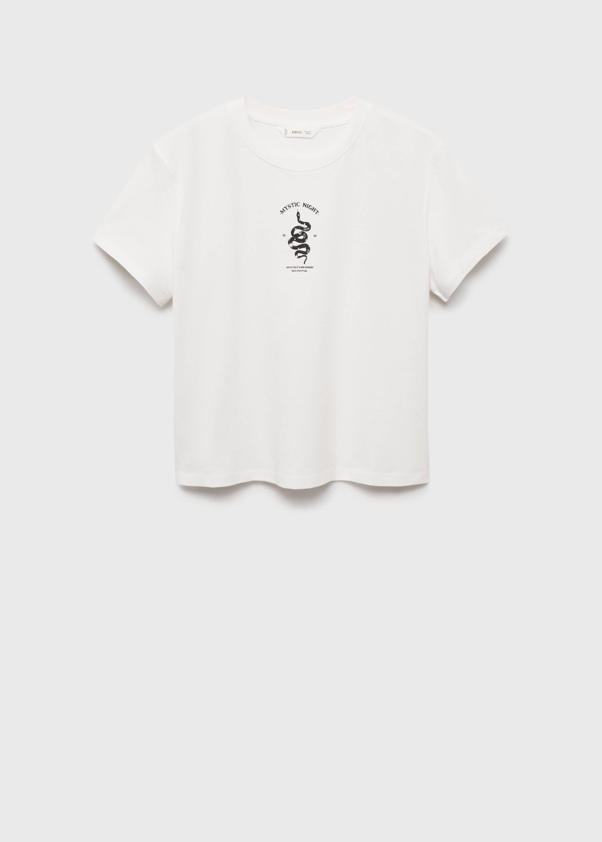 Cotton t-shirt with printed drawing - Article without model