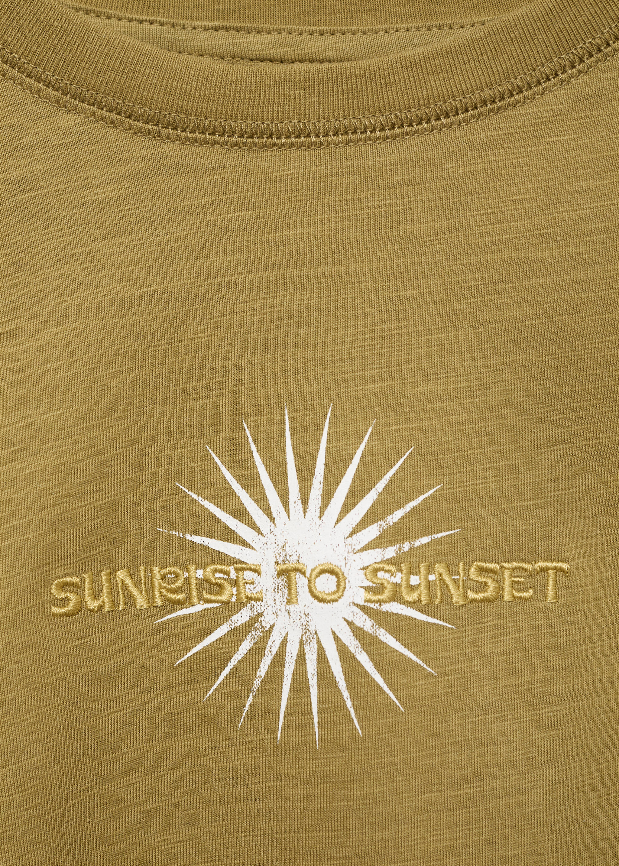 Camiseta algodón mensaje bordado - Detalle del artículo 8