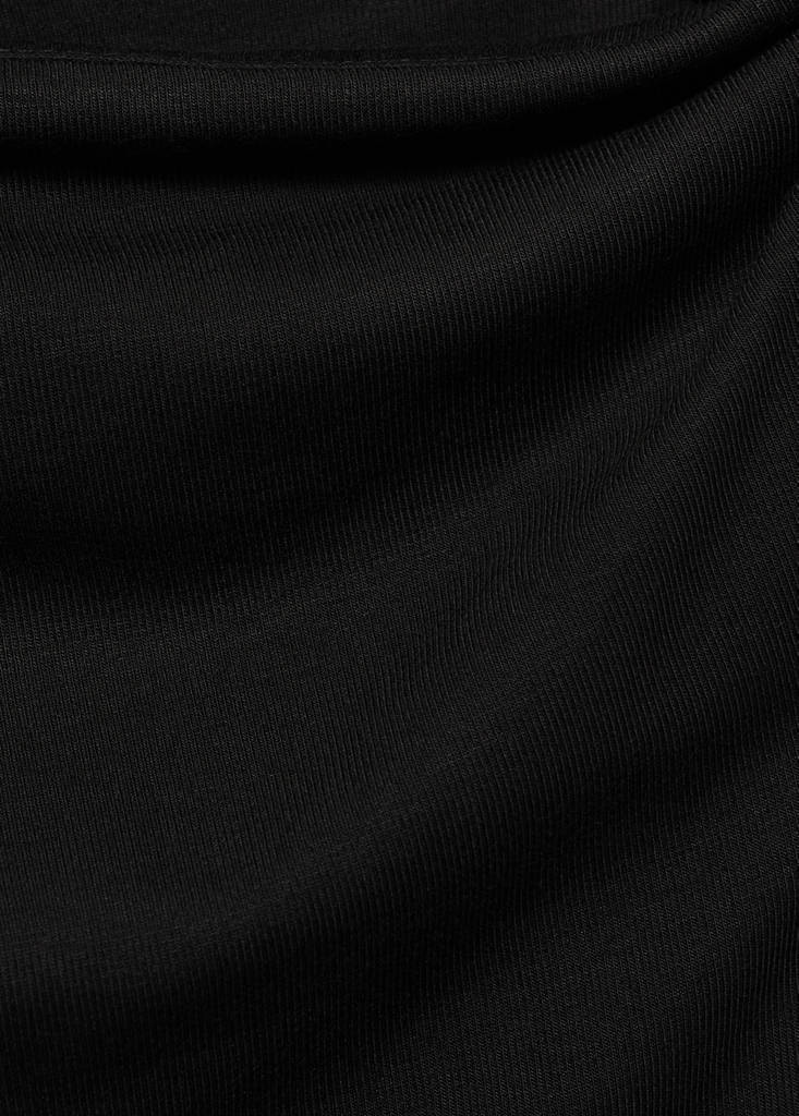 Shoulder detail T-shirt — Black