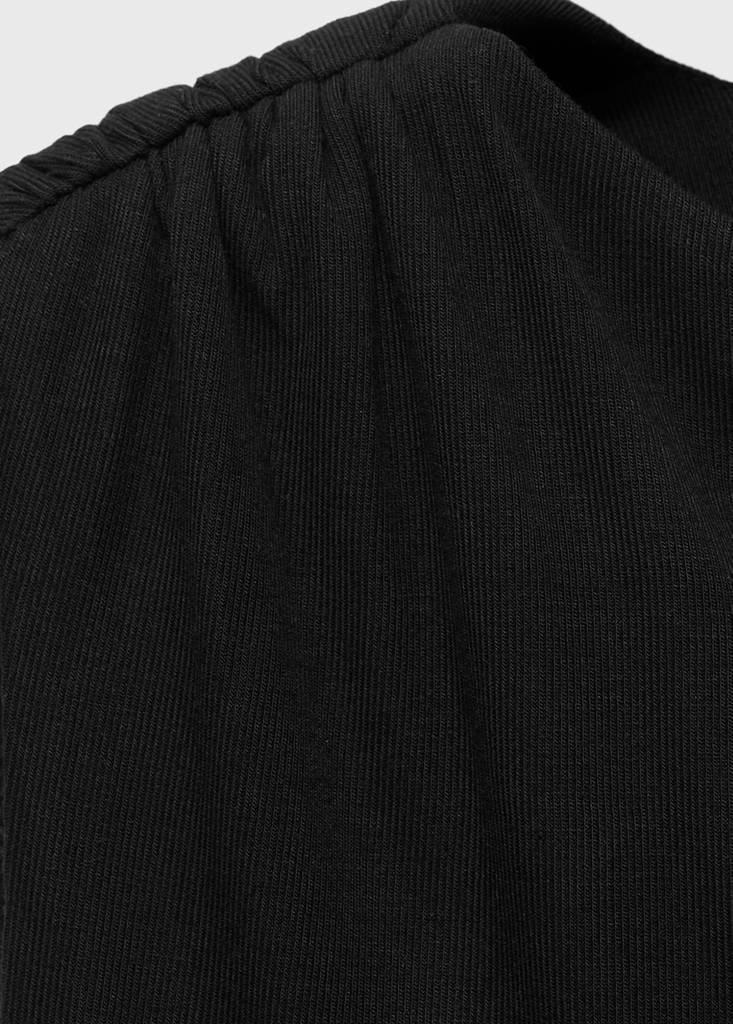 Shoulder detail T-shirt — Black