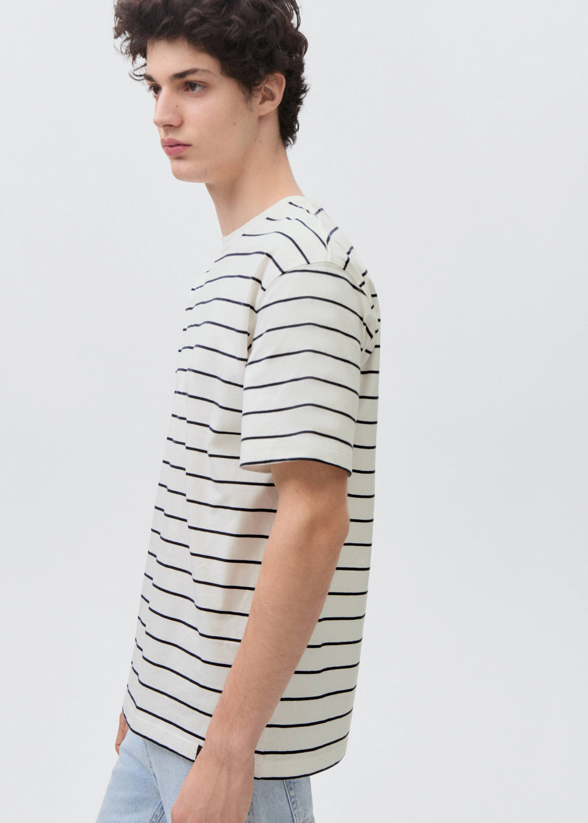 T-shirt manches courtes rayures - Détail de l'article 2