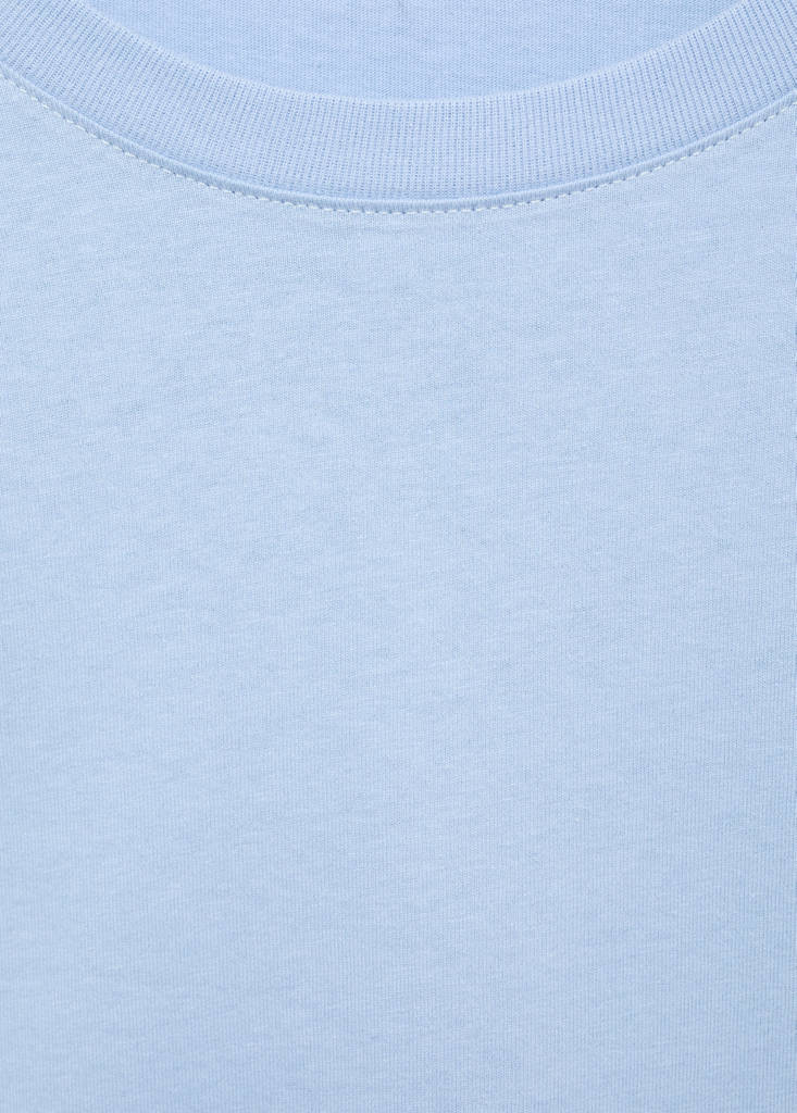 Message cotton T-shirt — Sky Blue