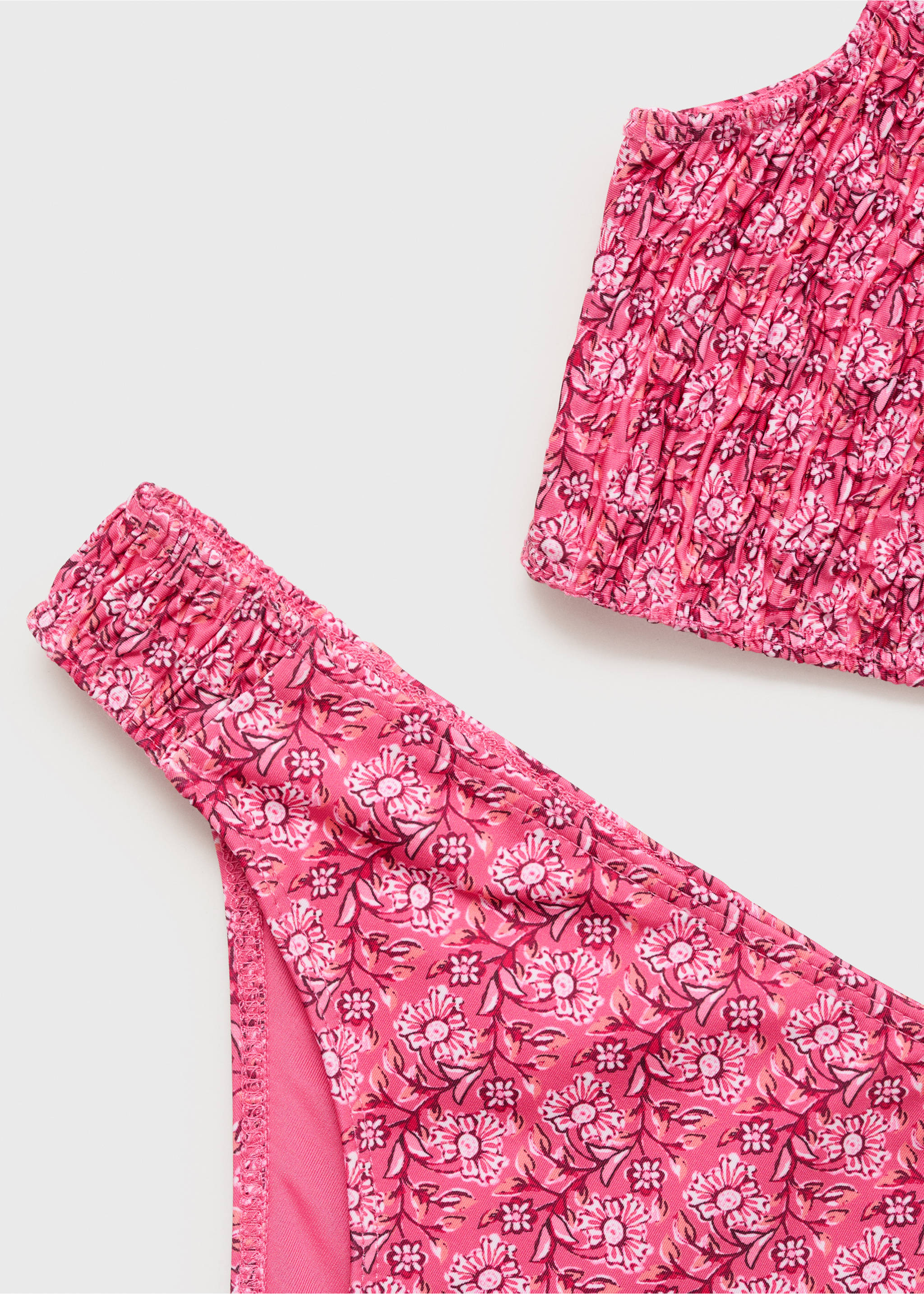 Asymmetrical printed bikini - Details of the article 0, Pastel Pink. Ref: 87005751-00.