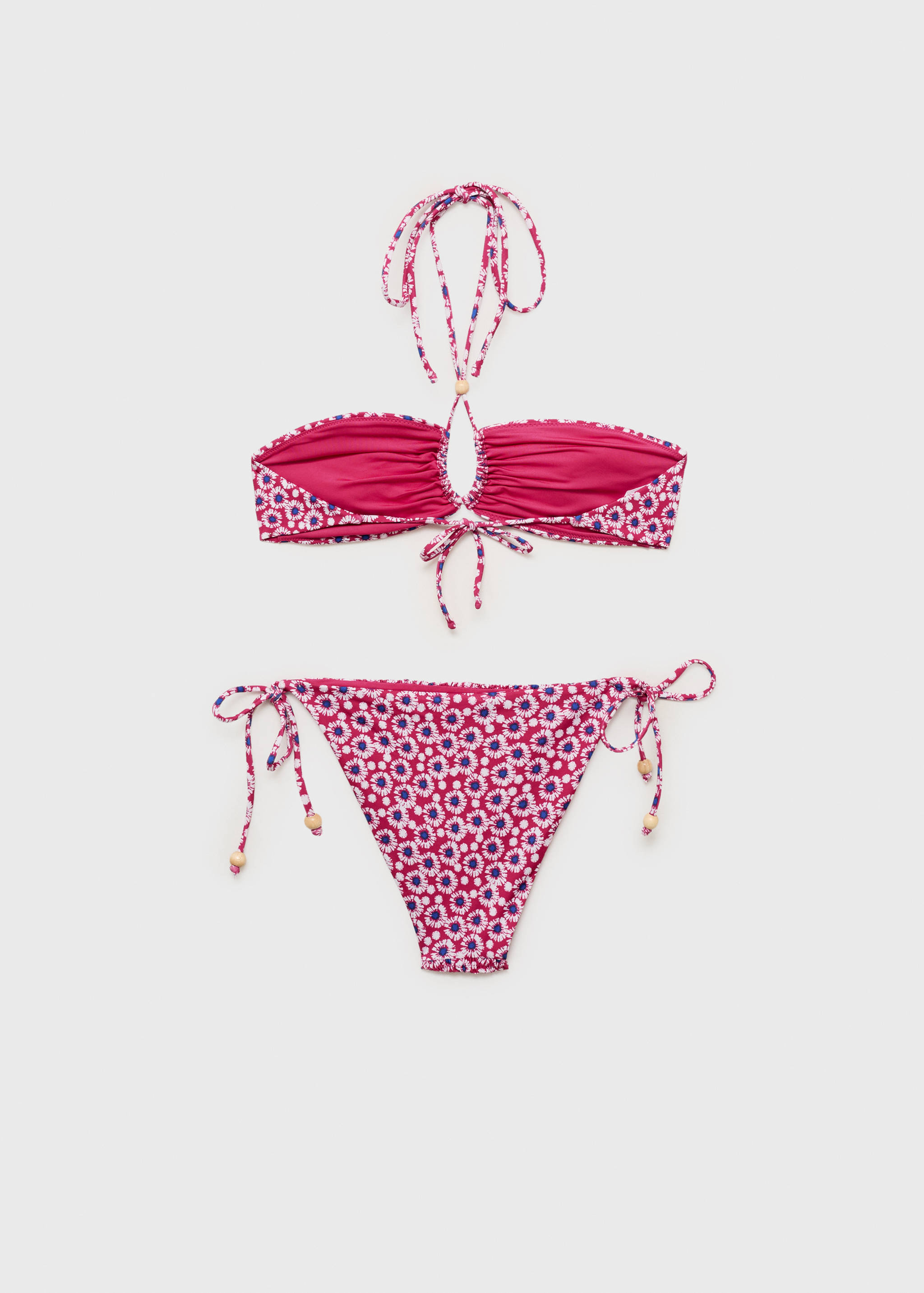 Printed bandeau bikini - Details of the article 0