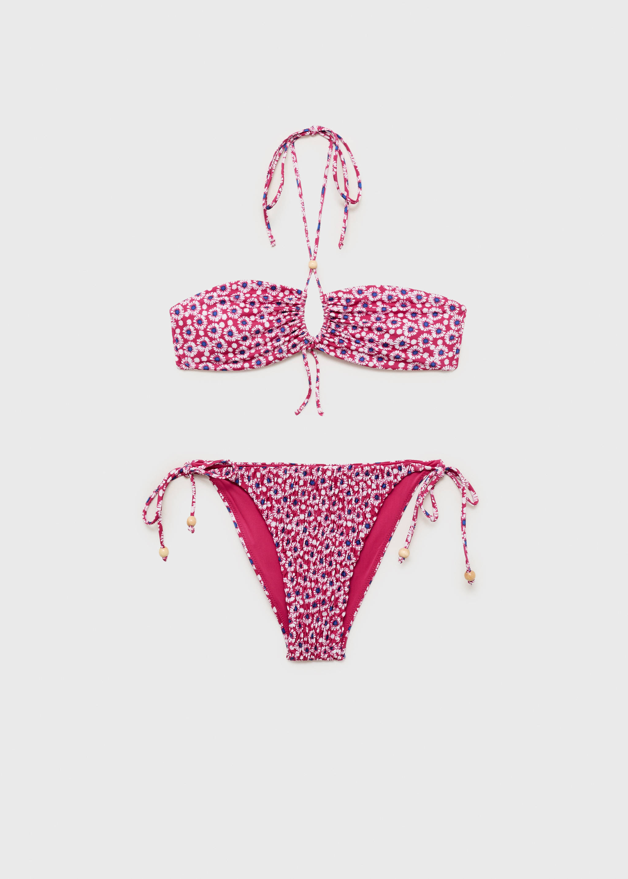 Desenli bandeau bikini - Modelsiz ürün