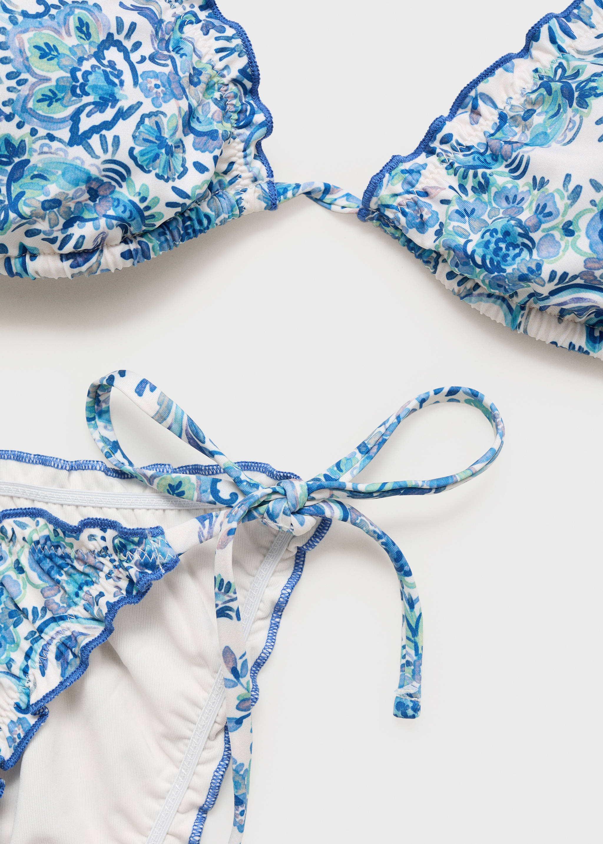 Bikini with printed trim - Details of the article 0