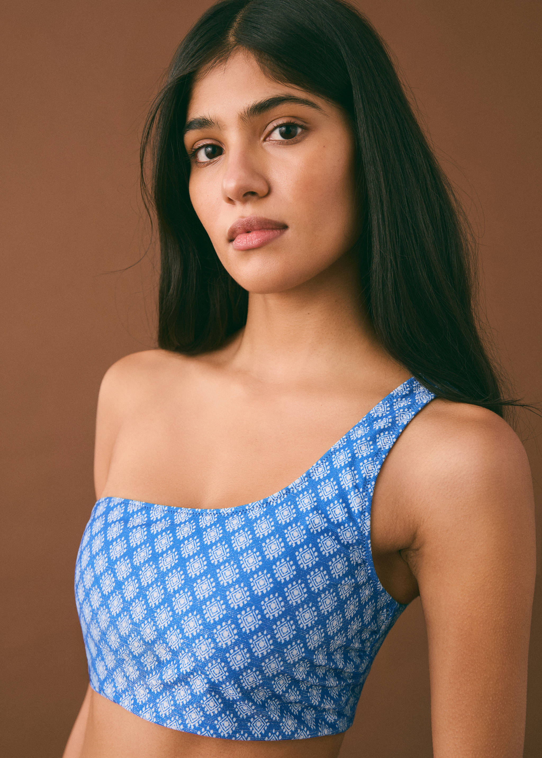 Asymmetrical printed bikini - Details of the article 1