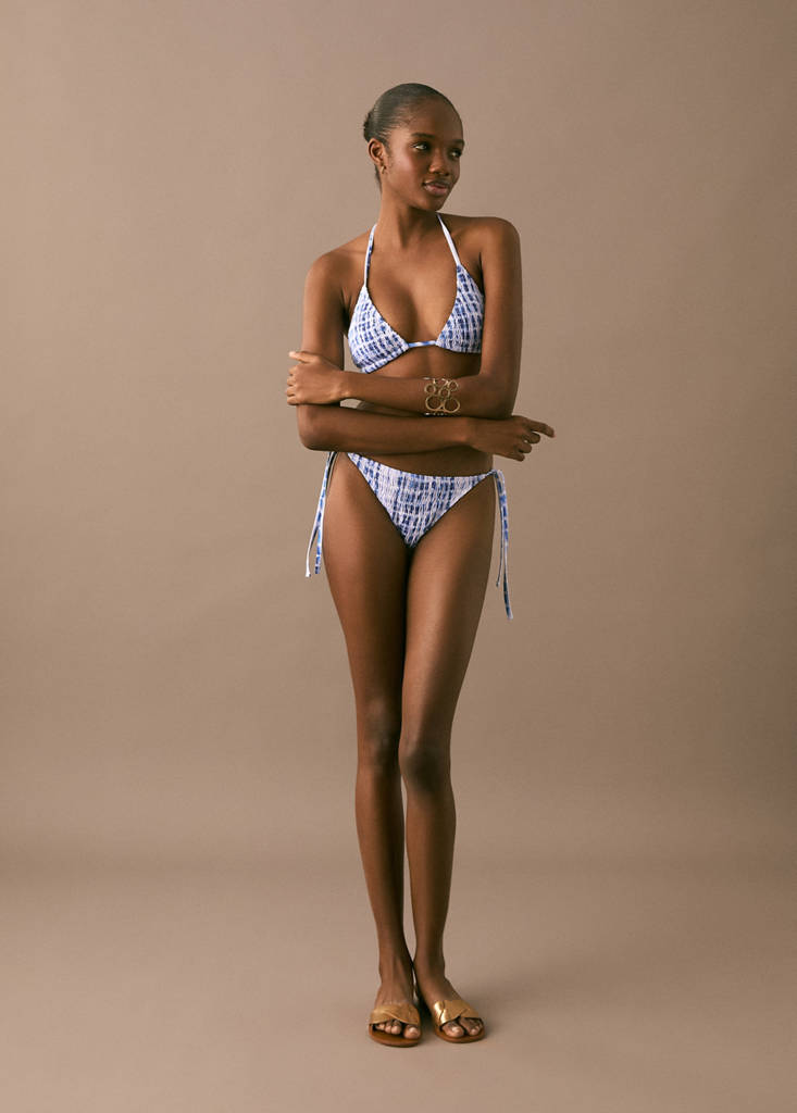 Tie-dye bikini — Vibrant blue