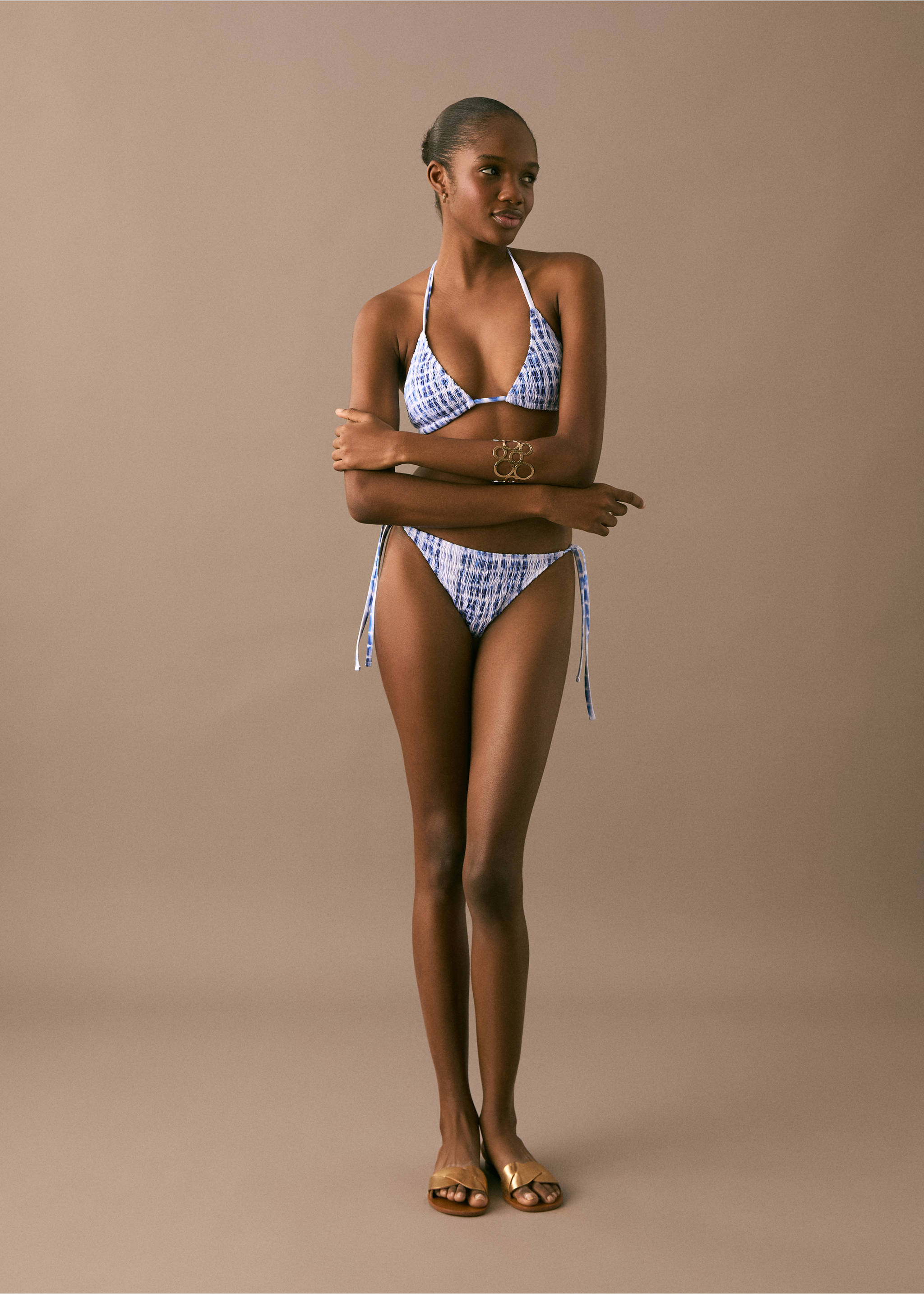Tie-dye bikini - General plane, Vibrant blue. Ref: 87005756-00.