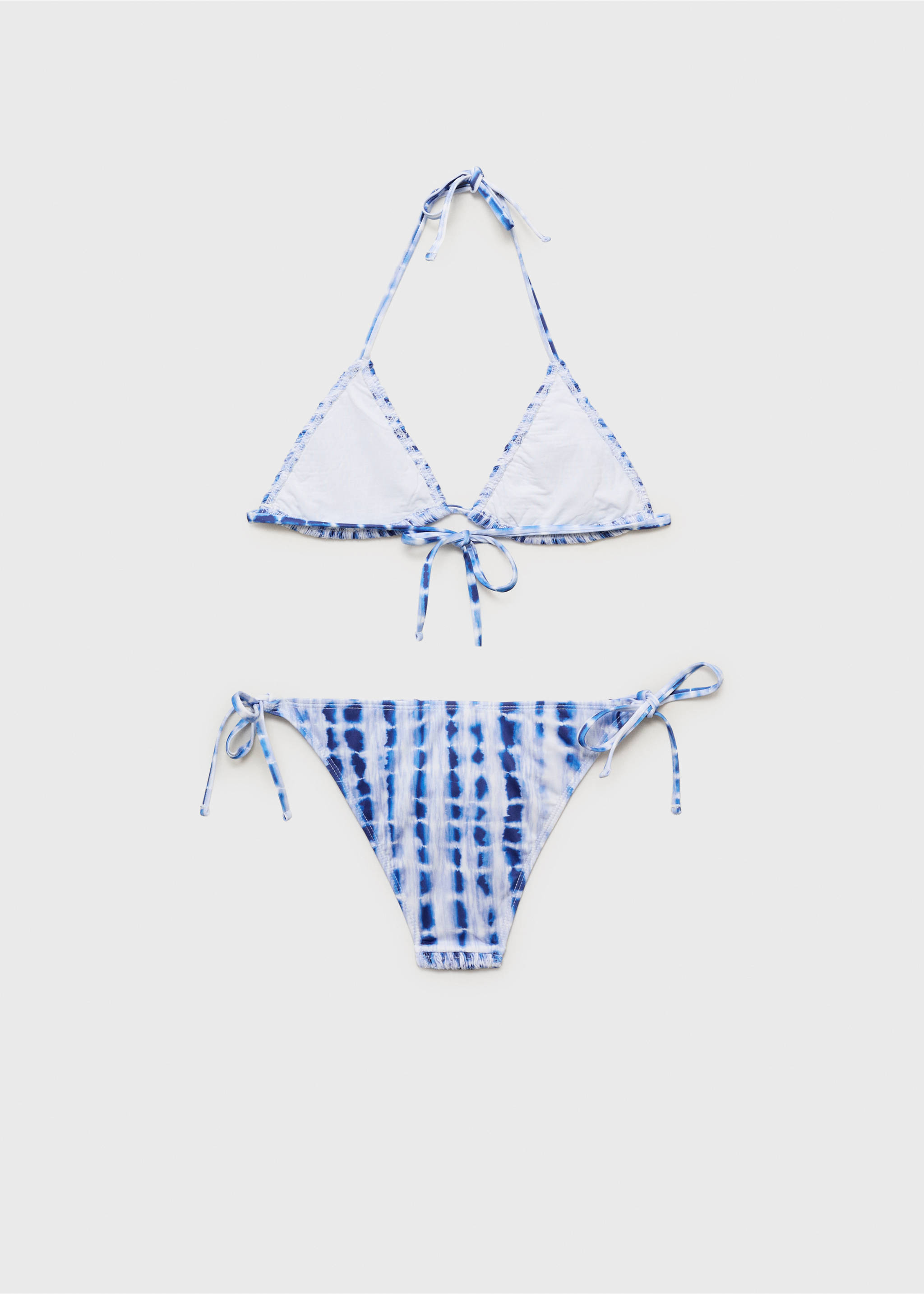 Tie-dye bikini - Details of the article 8, Vibrant blue. Ref: 87005756-00.