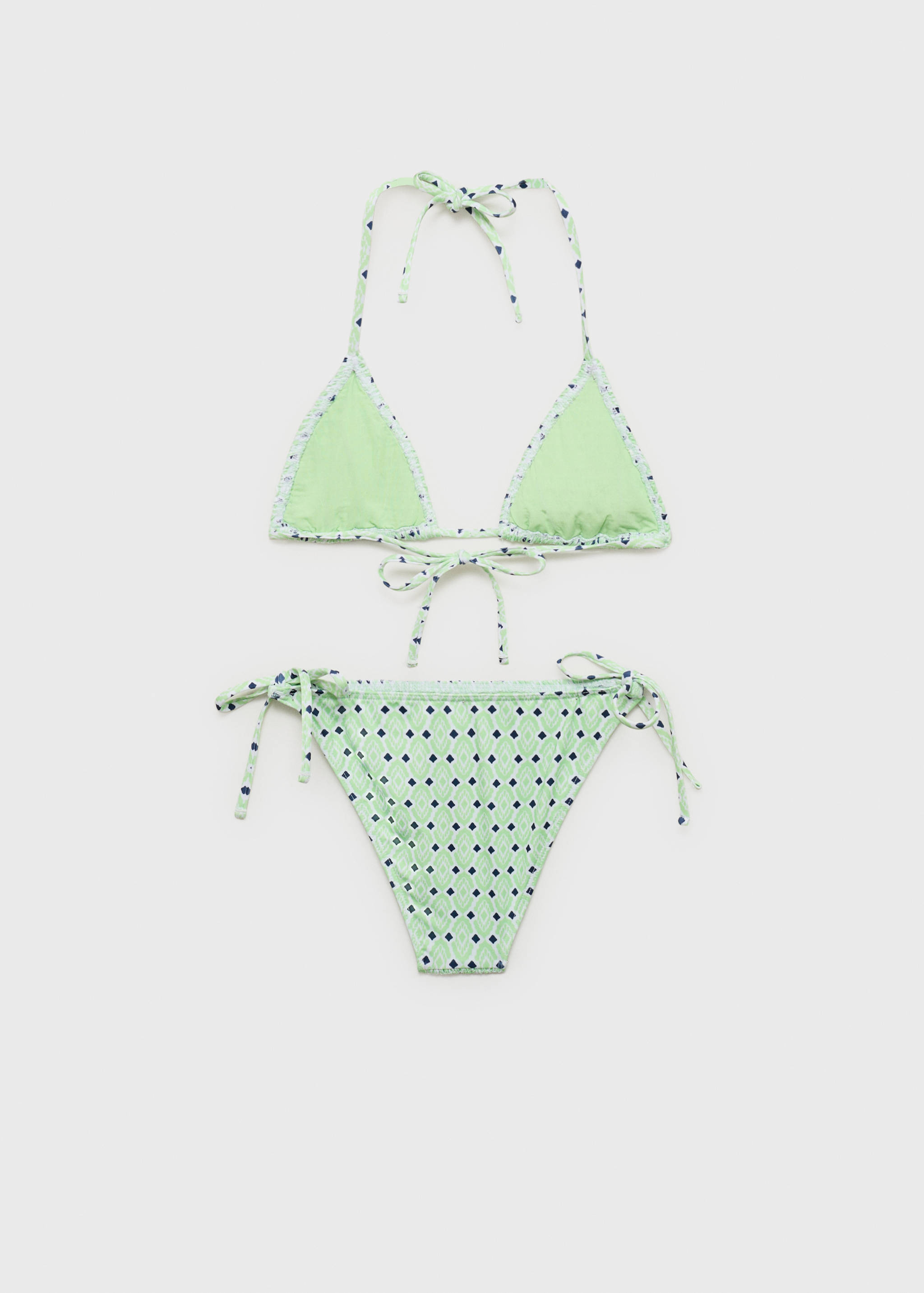 Ruched printed bikini - Reverse of the article
