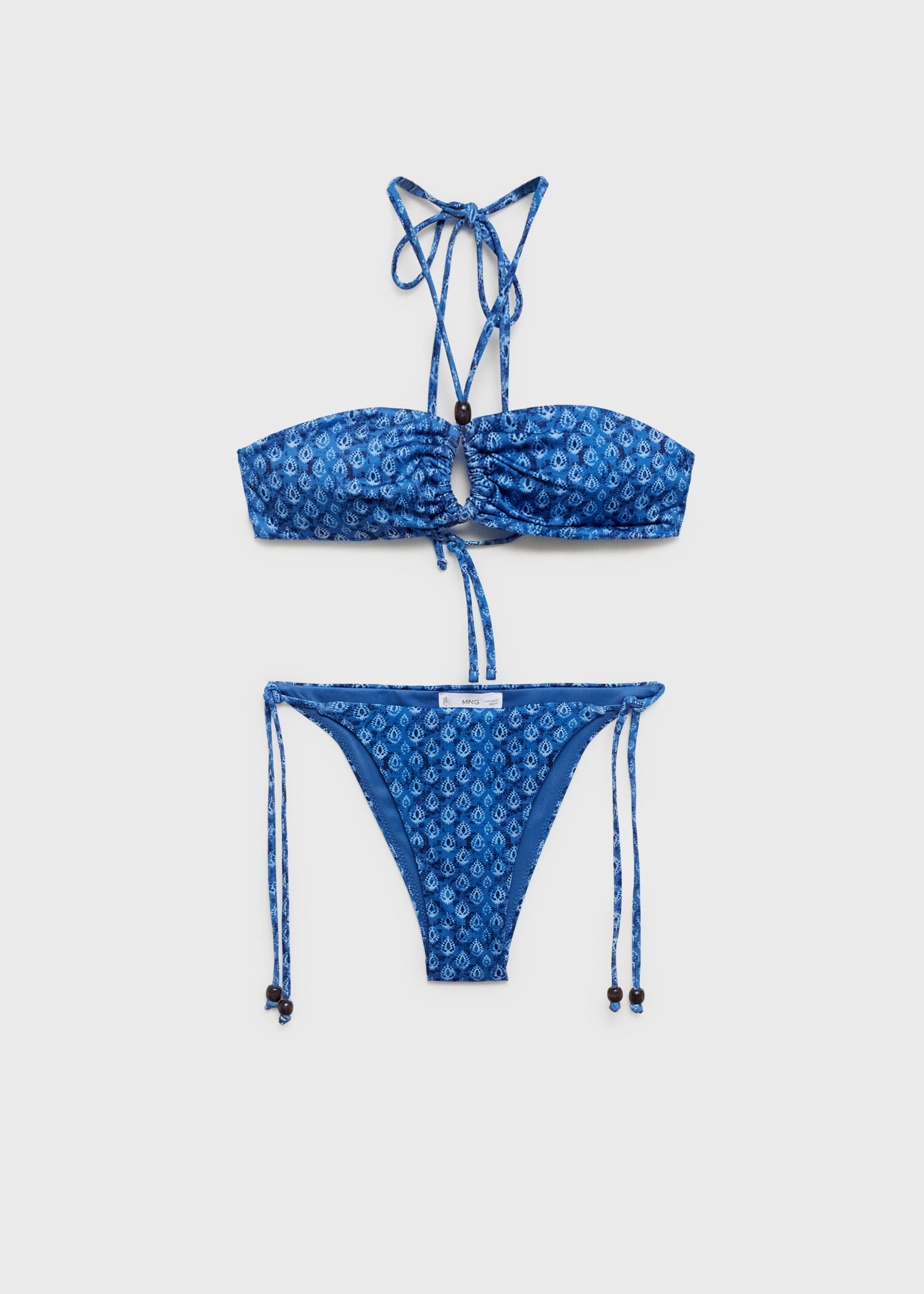 Printed bandeau bikini - Article without model