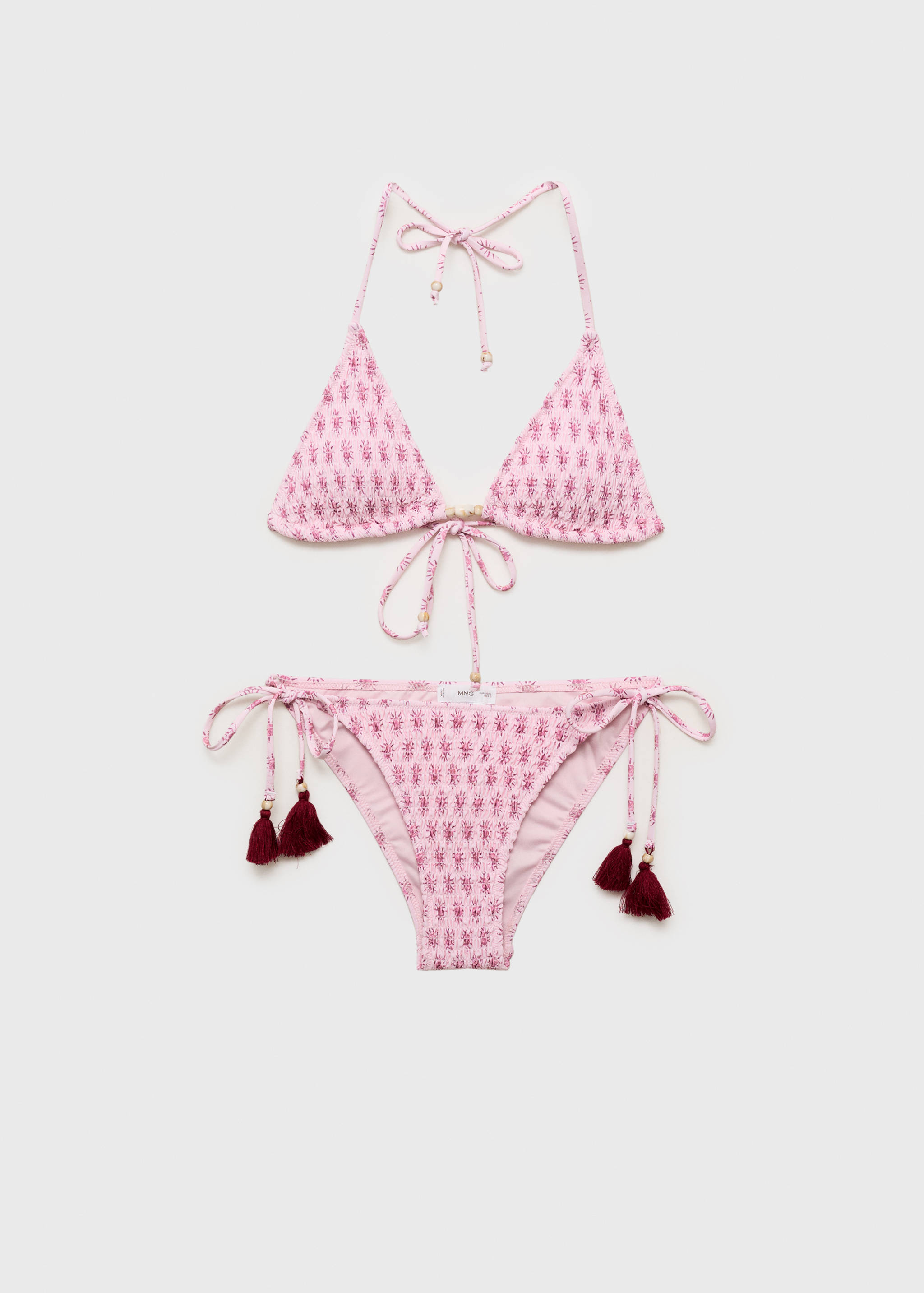 Pom-pom printed bikini - Article without model
