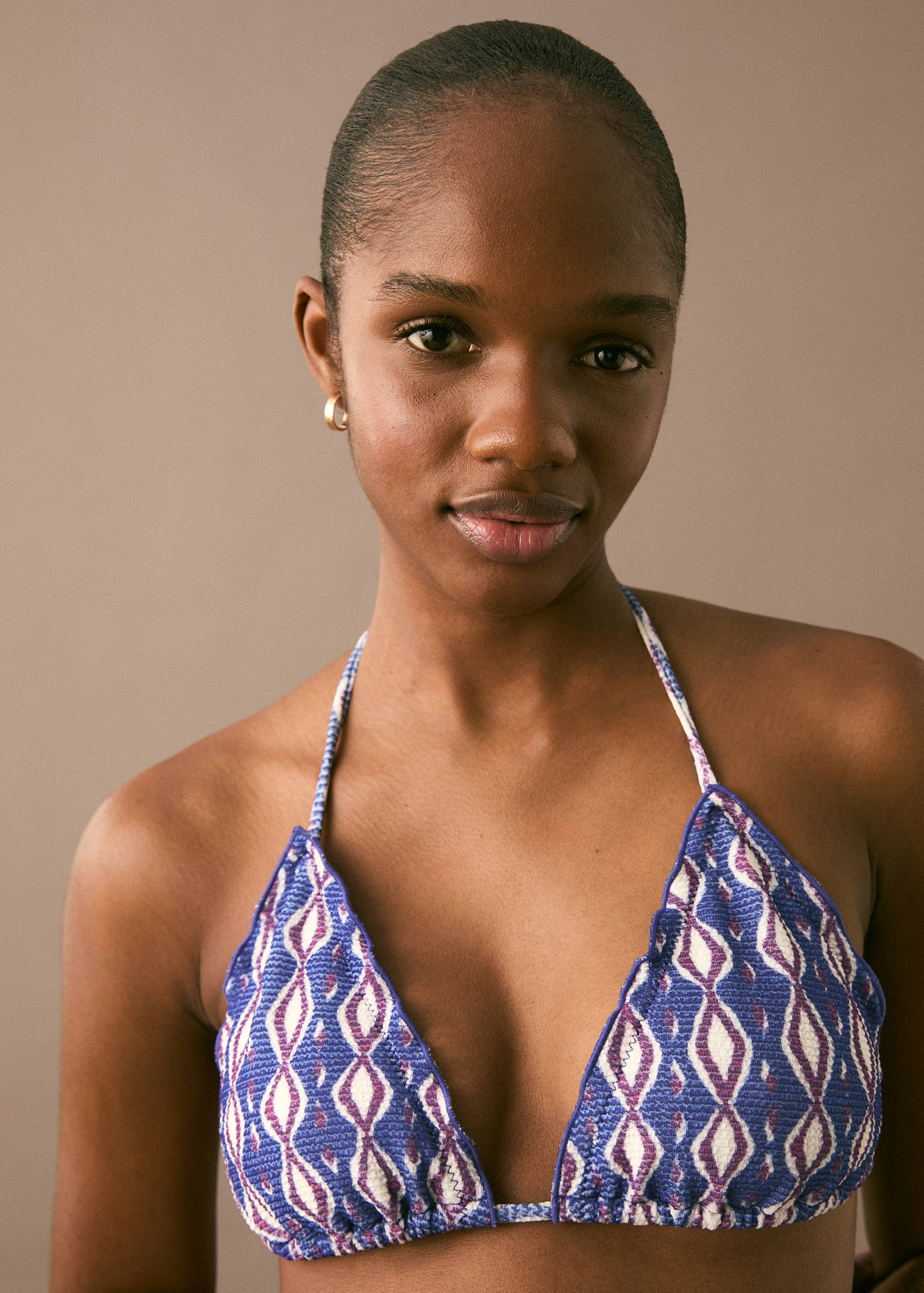 Бикини с принтом и окантовкой - Деталь изделия 1