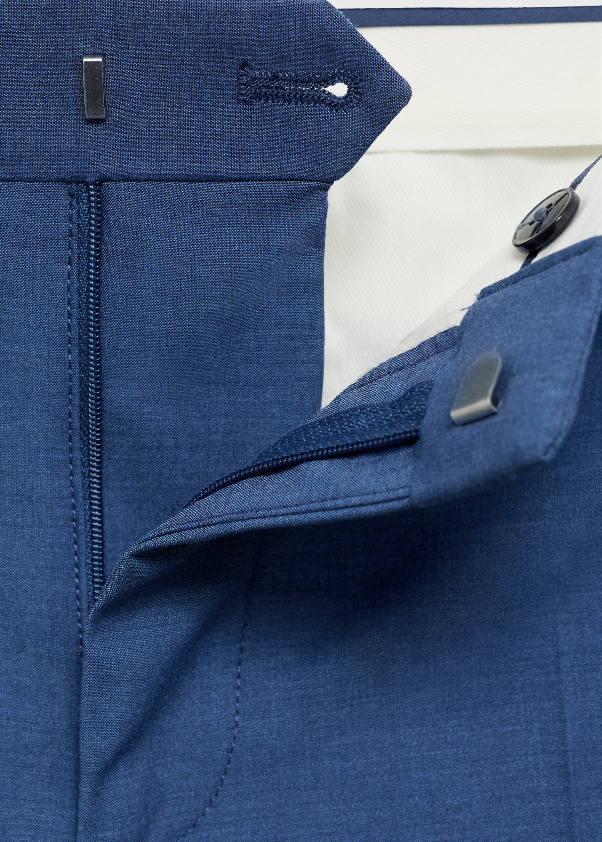 Stretch fabric super slim-fit suit trousers - Details of the article 0