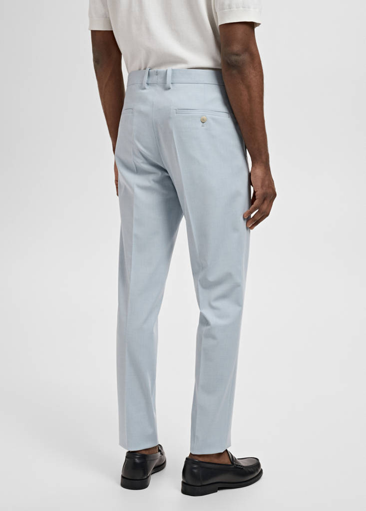 Stretch fabric super slim-fit suit trousers — Sky Blue
