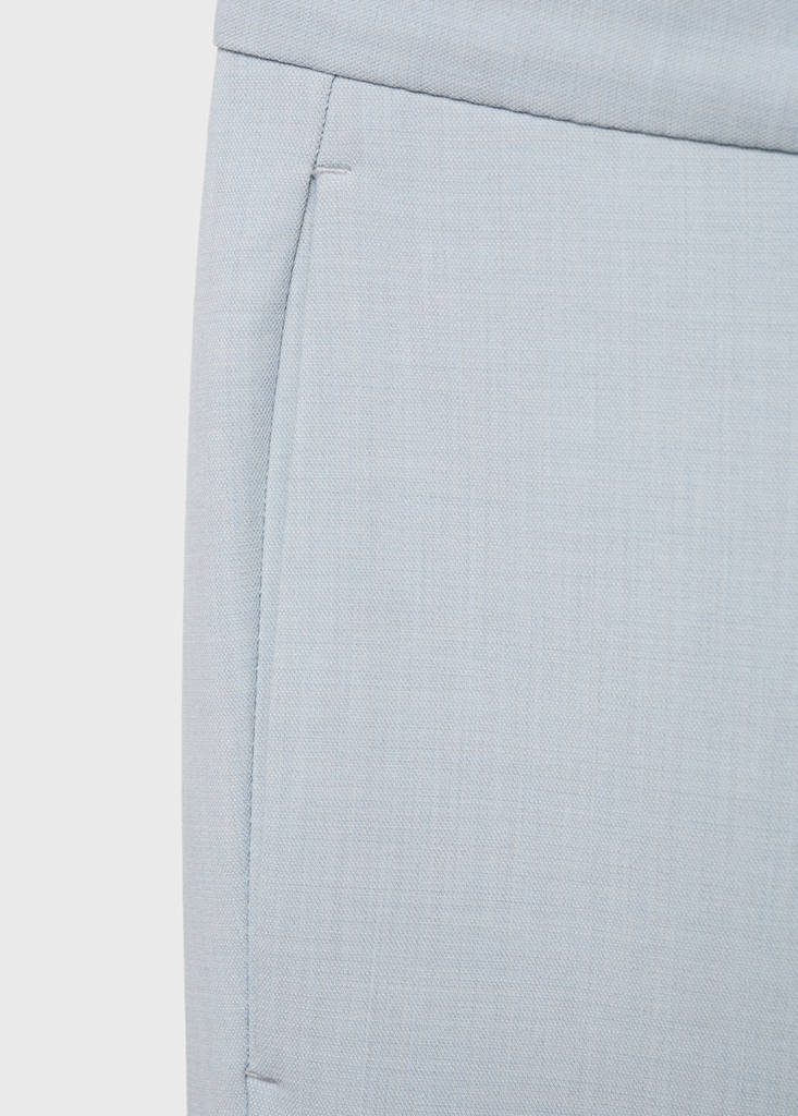 Stretch fabric super slim-fit suit trousers — Sky Blue
