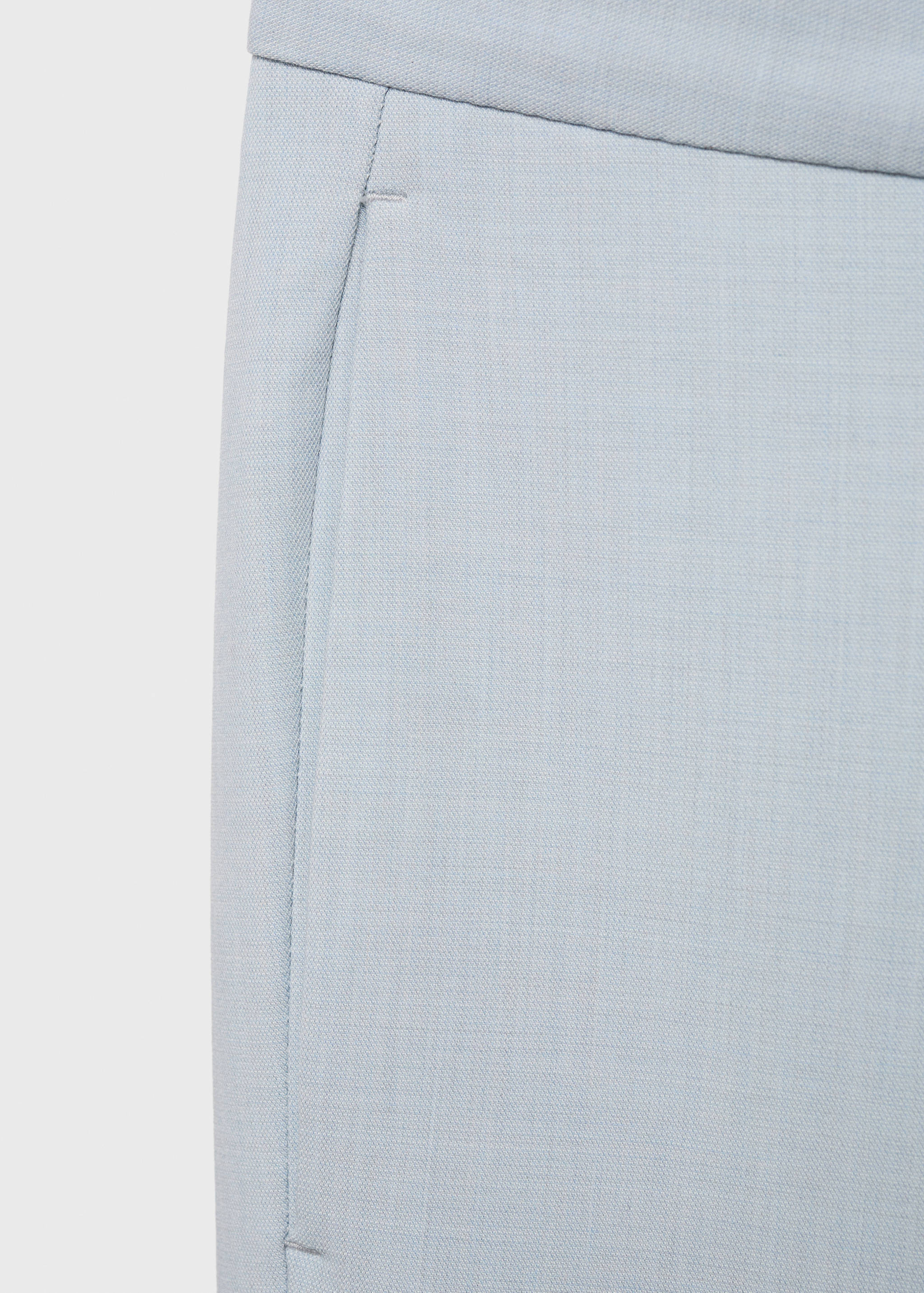 Stretch fabric super slim-fit suit trousers - Details of the article 8