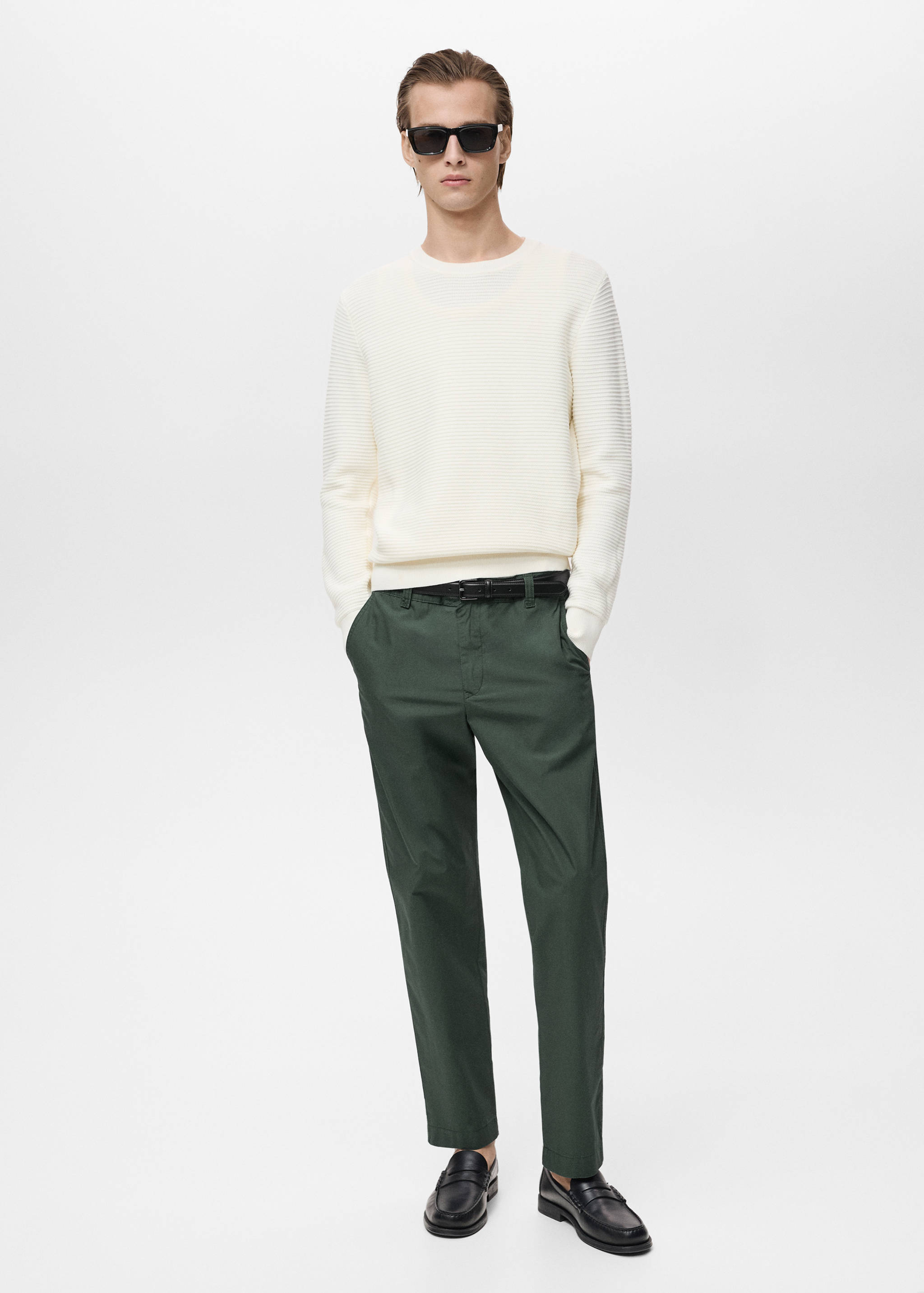 Poplin cotton pants - General plane