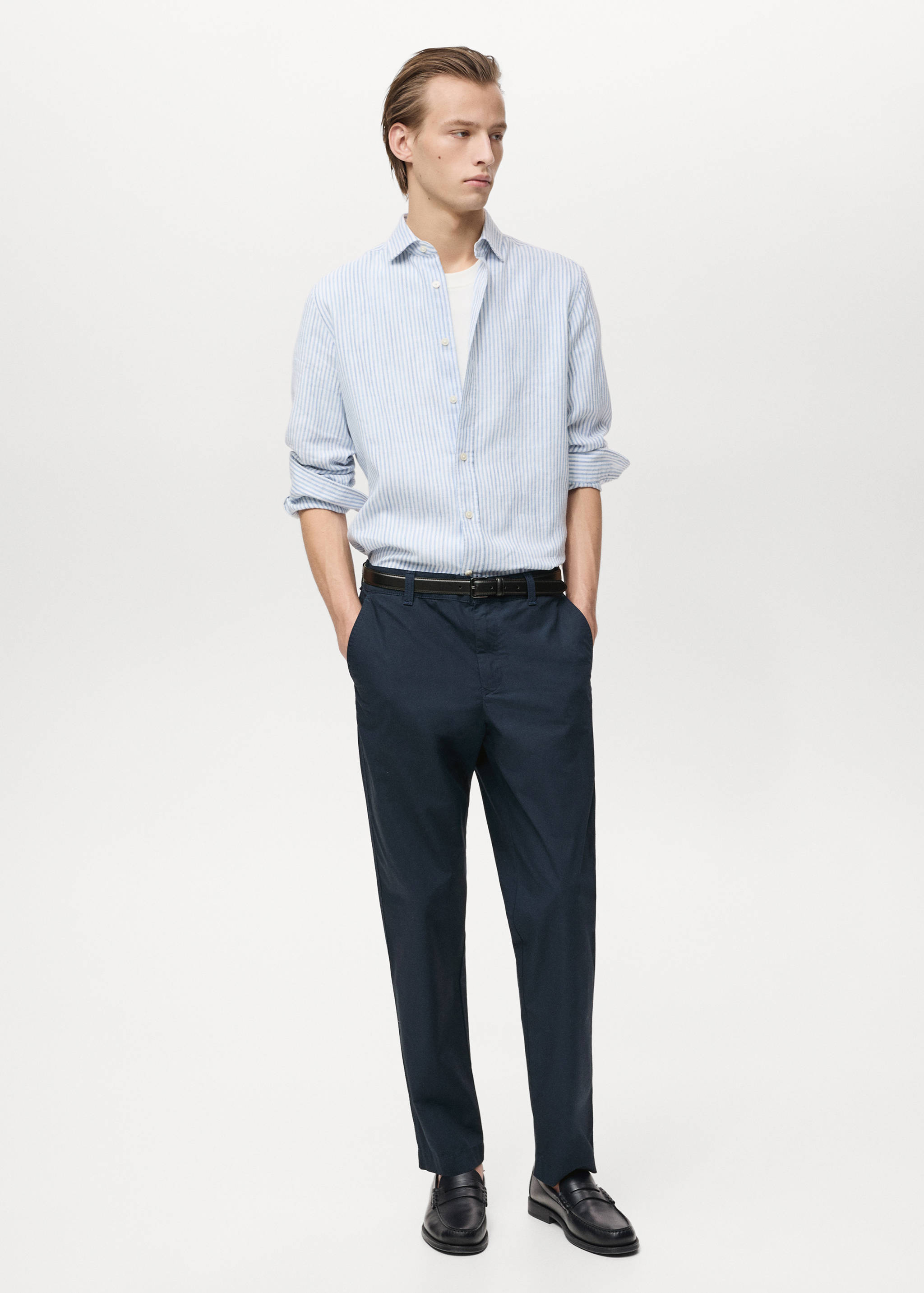Poplin cotton pants - General plane