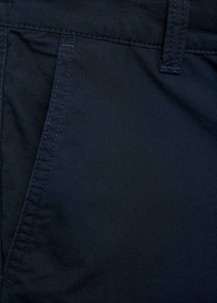 Poplin cotton trousers — Dark Navy