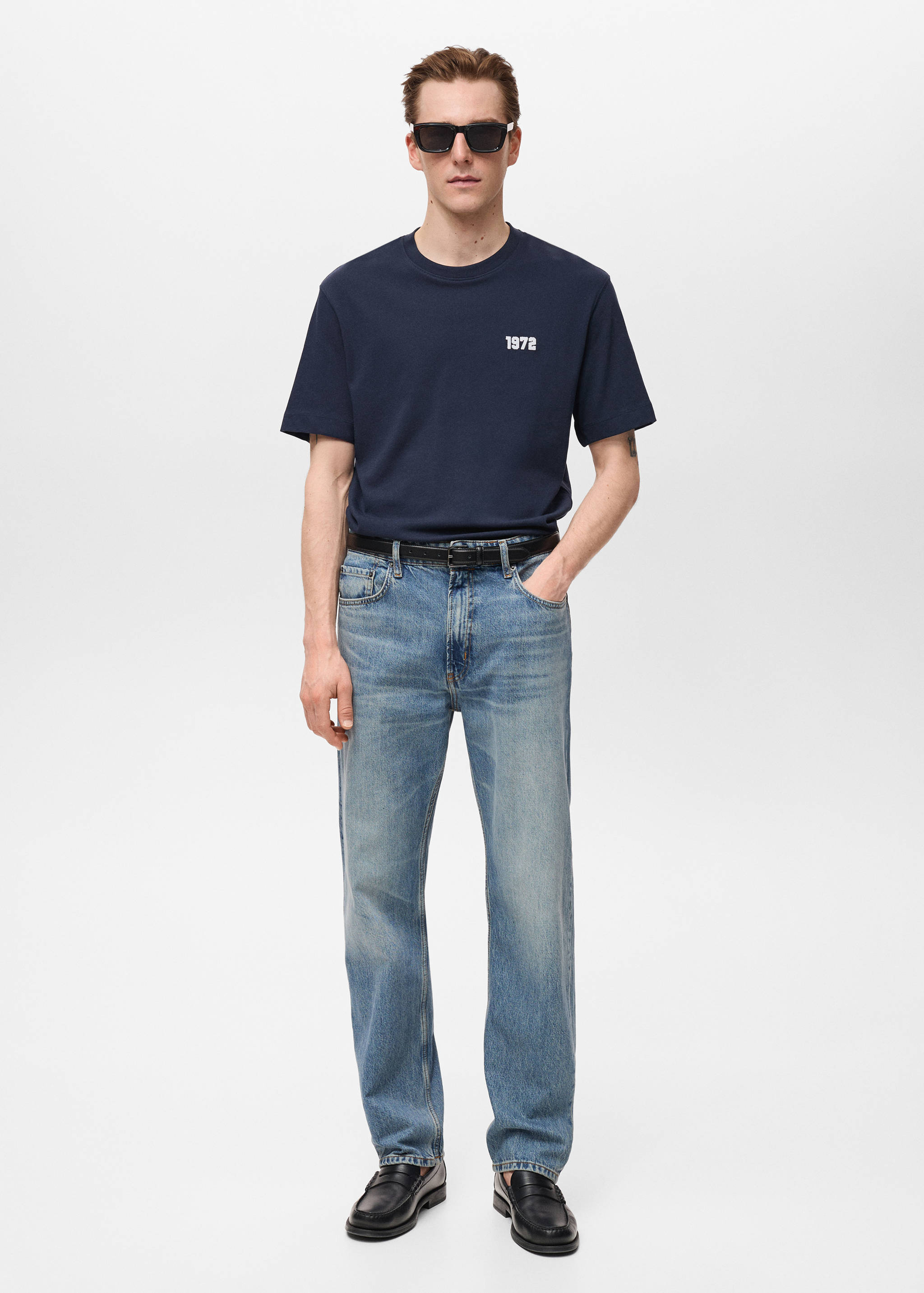 Хлопковая футболка с вышивкой - Общий план