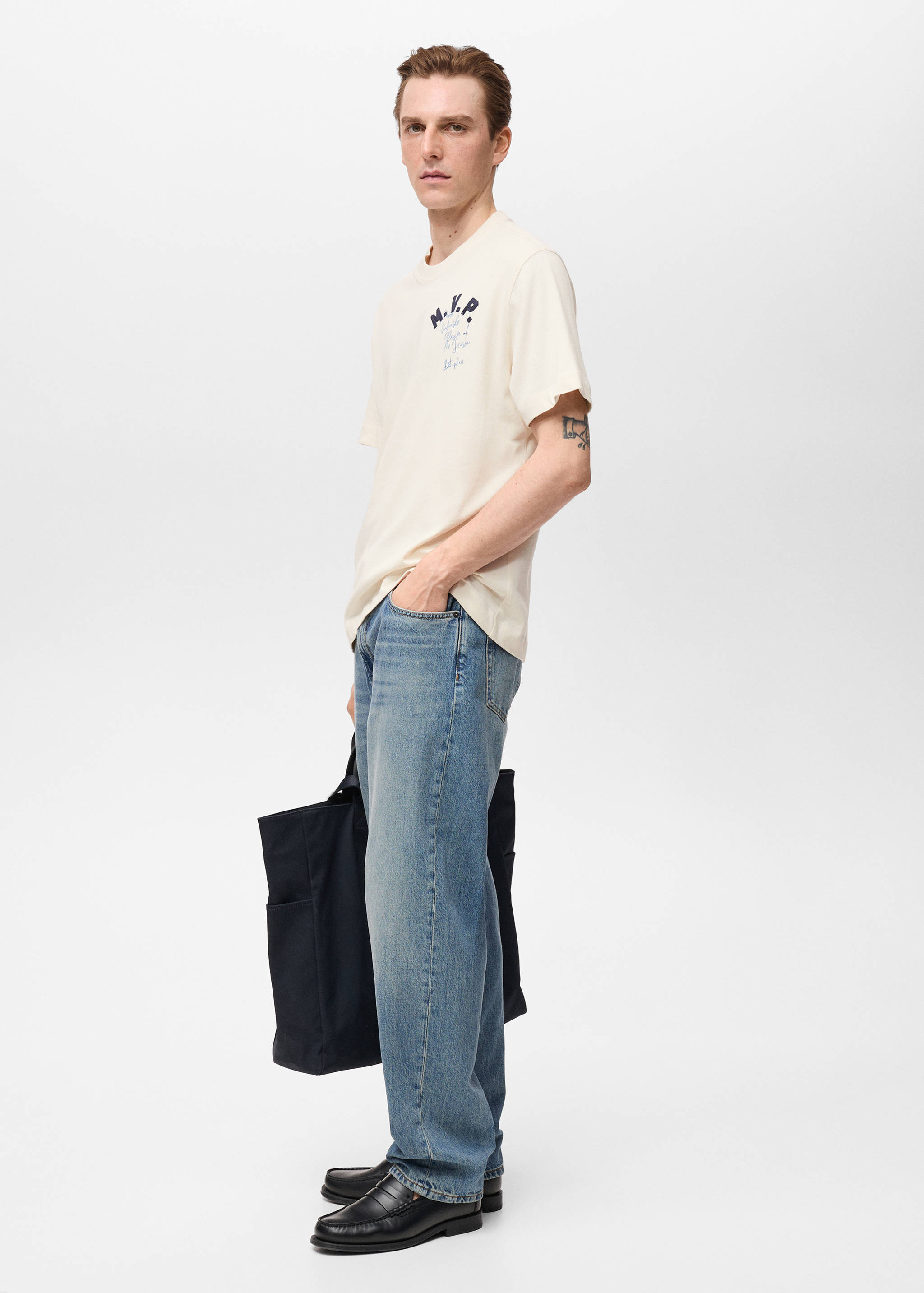 Embroidered cotton T-shirt - Details of the article 2