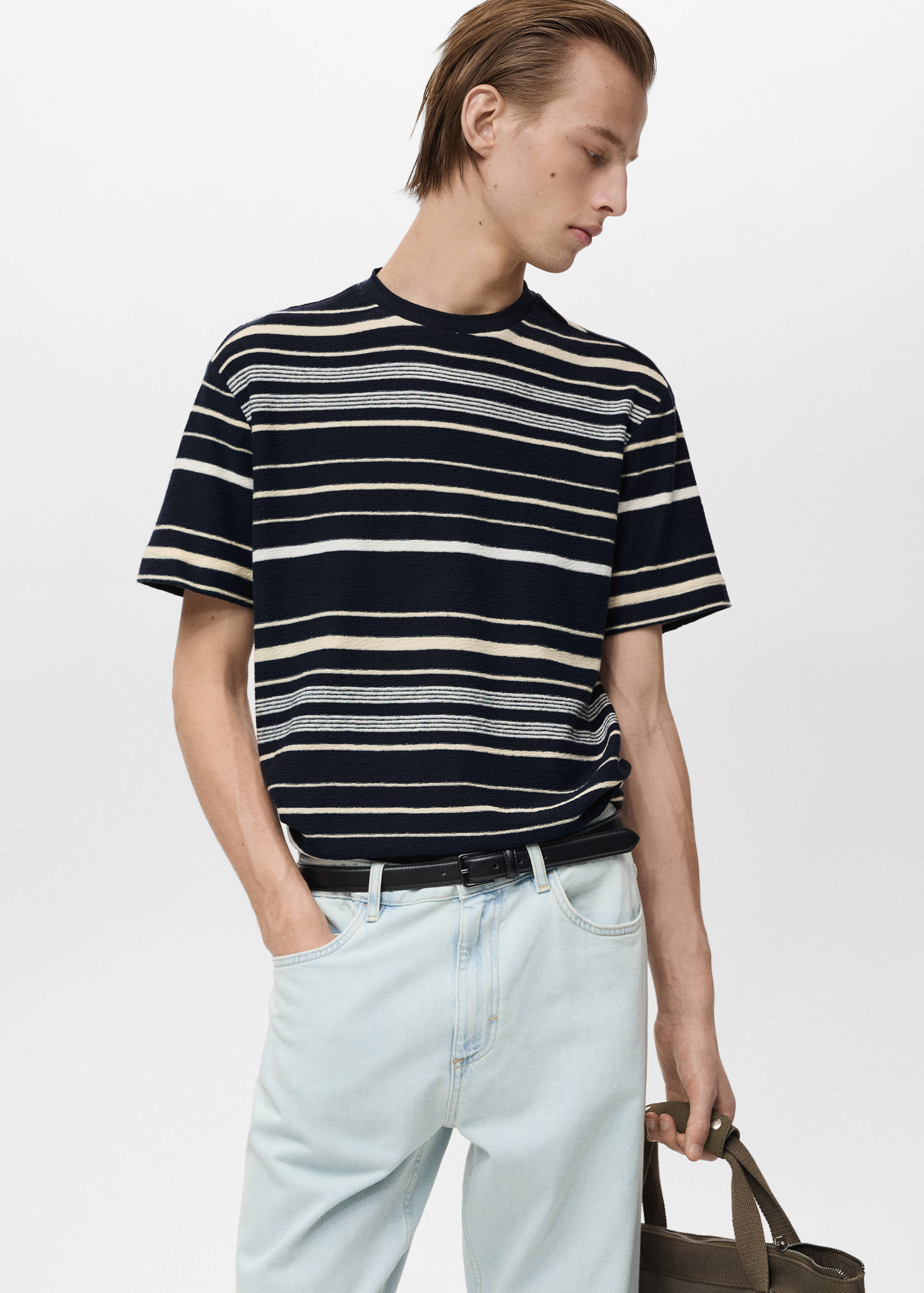 100% cotton regular-fit striped t-shirt - Details of the article 6