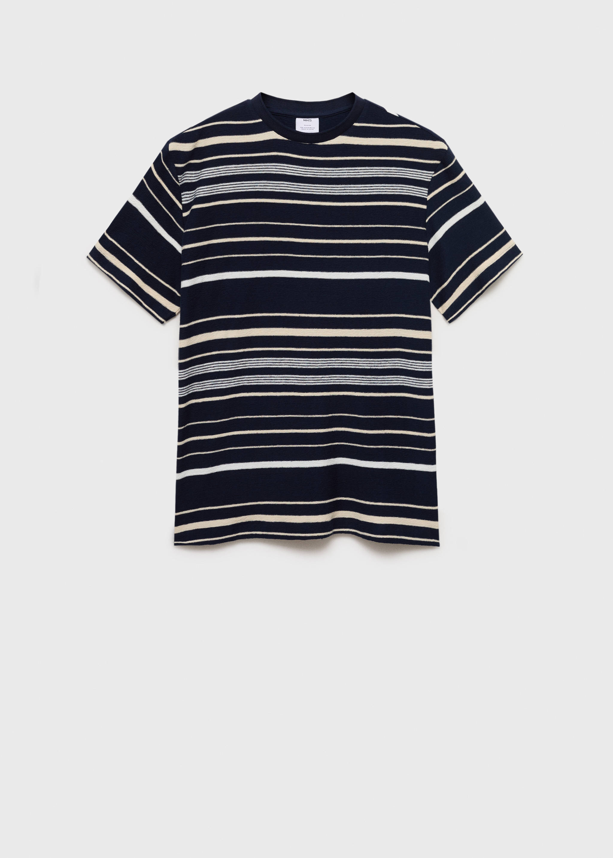 Camiseta regular fit 100% algodón rayas - Artículo sin modelo