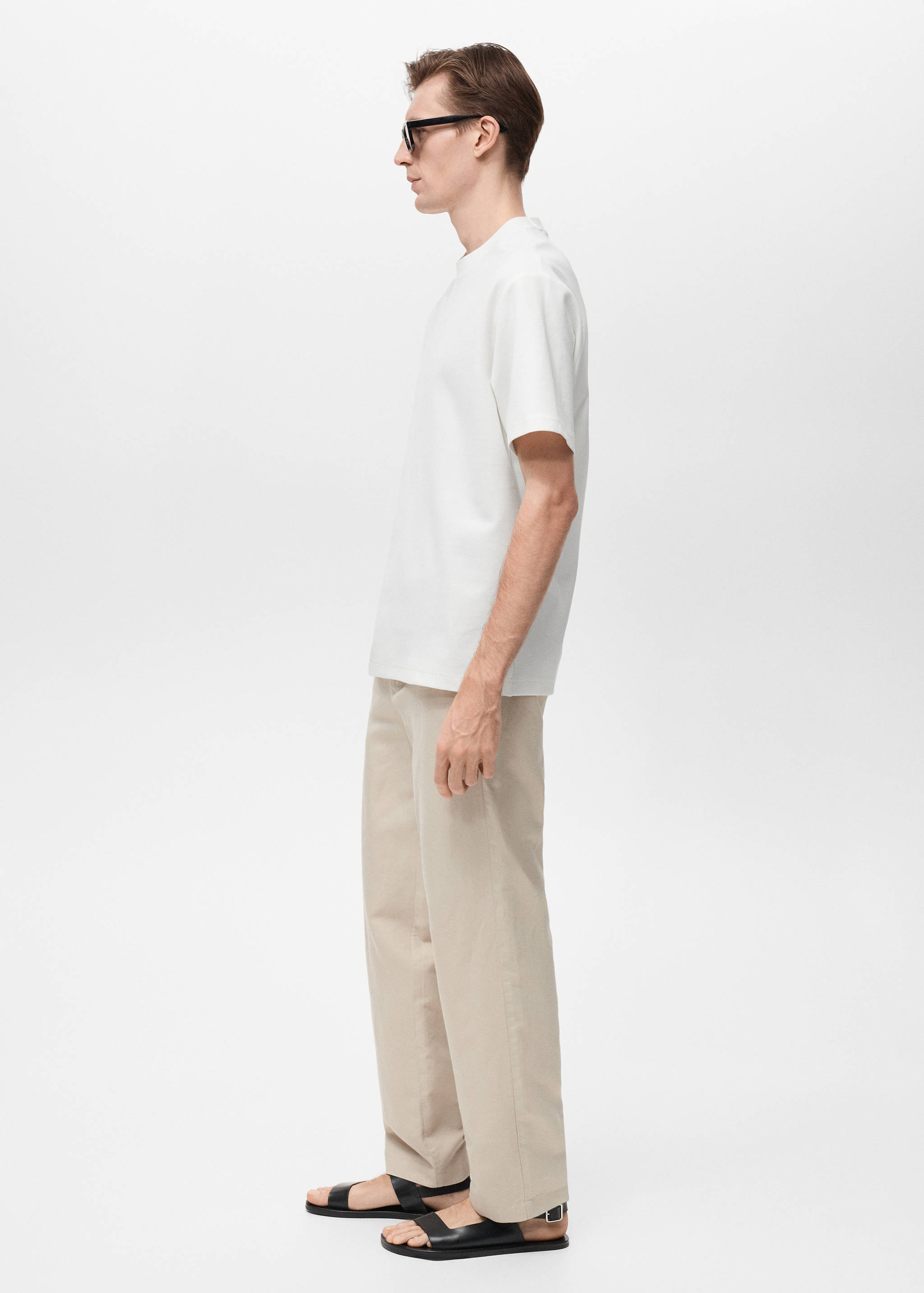 Regular-fit textured t-shirt - Details of the article 2