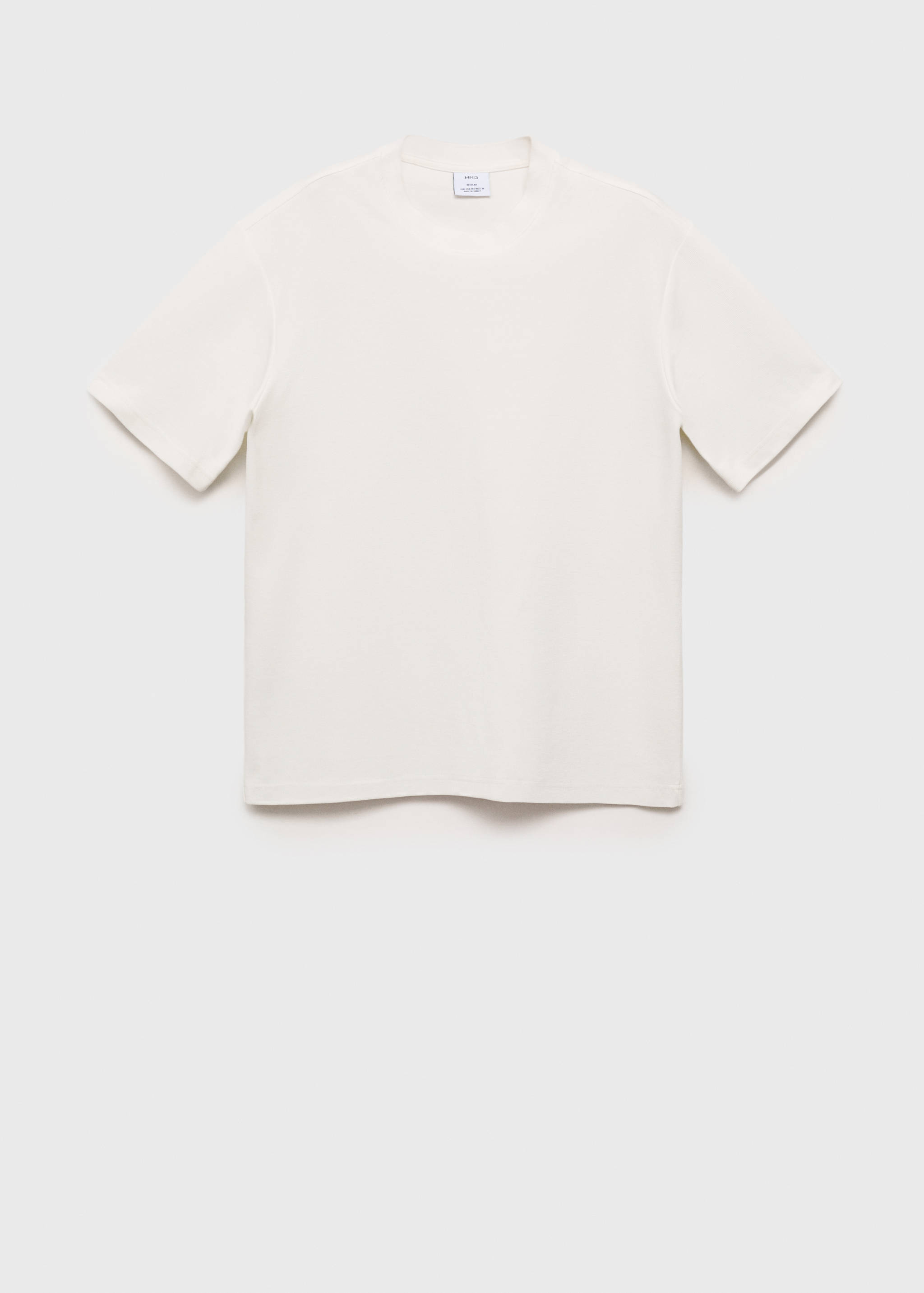 Regular-fit textured t-shirt - Article without model
