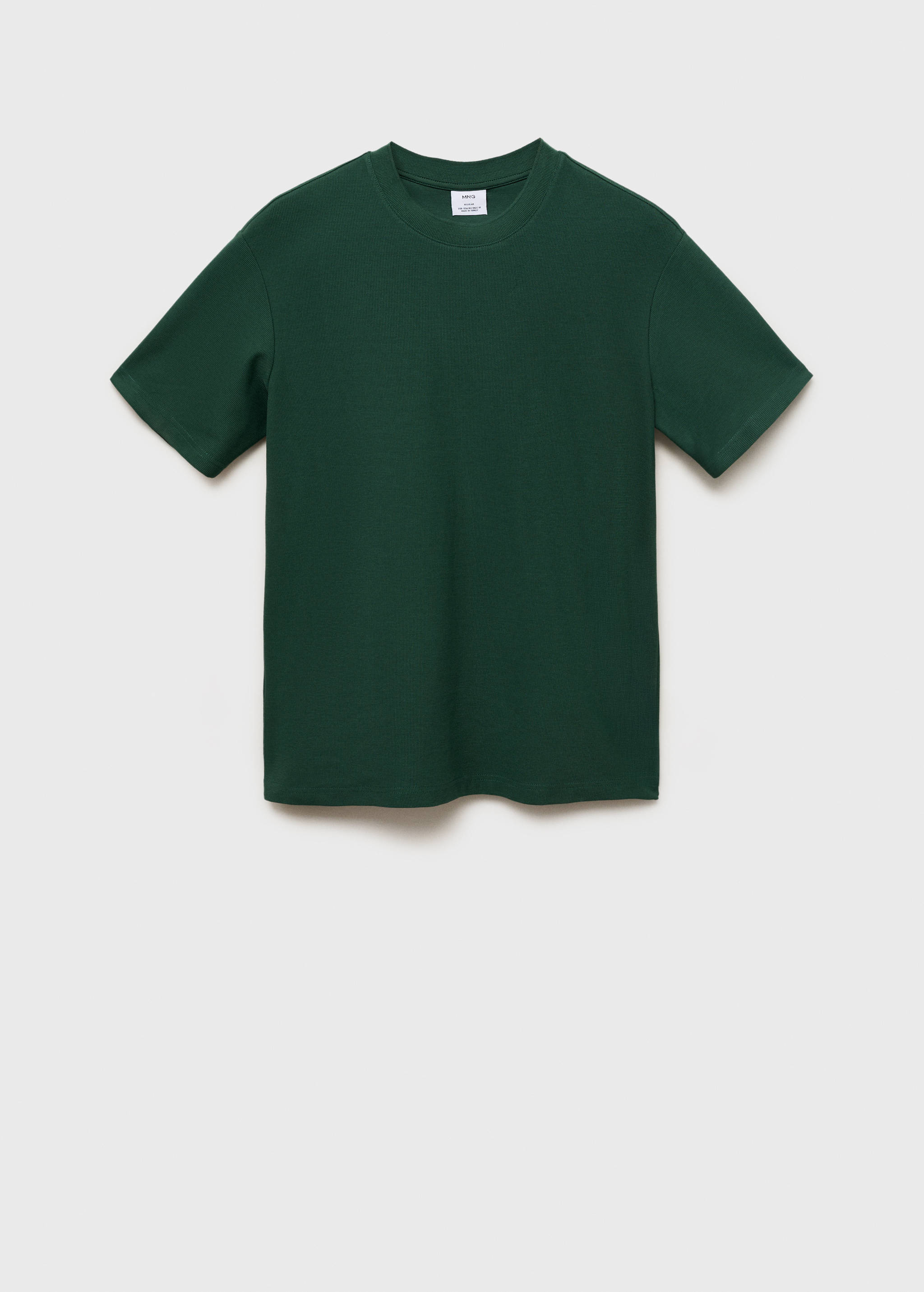 Regular-fit textured t-shirt - Article without model