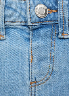 Denim turn-up shorts — Medium Blue 4