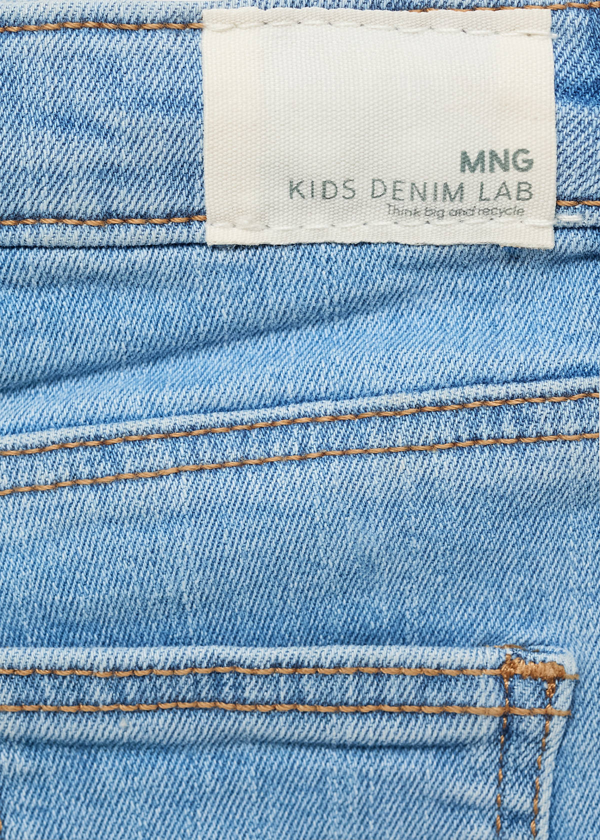 Denim turn-up shorts — Medium Blue