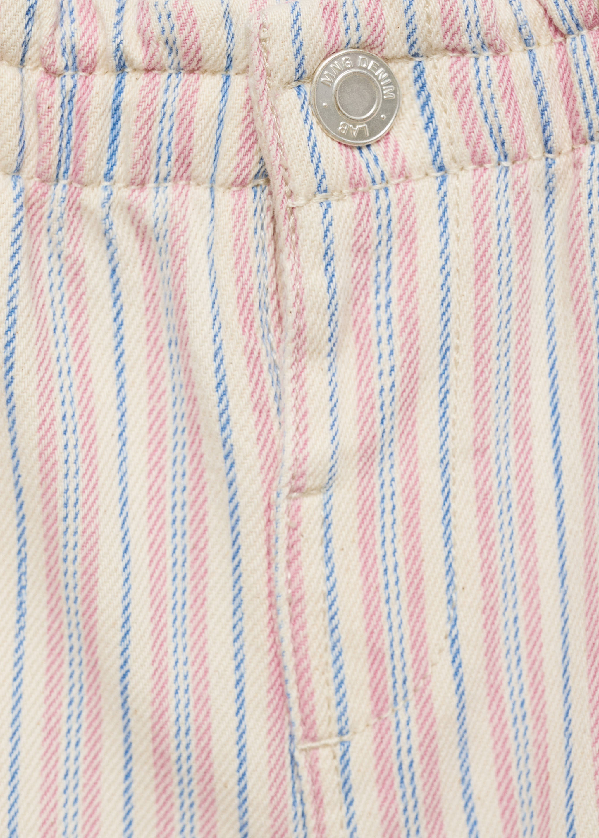 Striped denim shorts - Details of the article 8