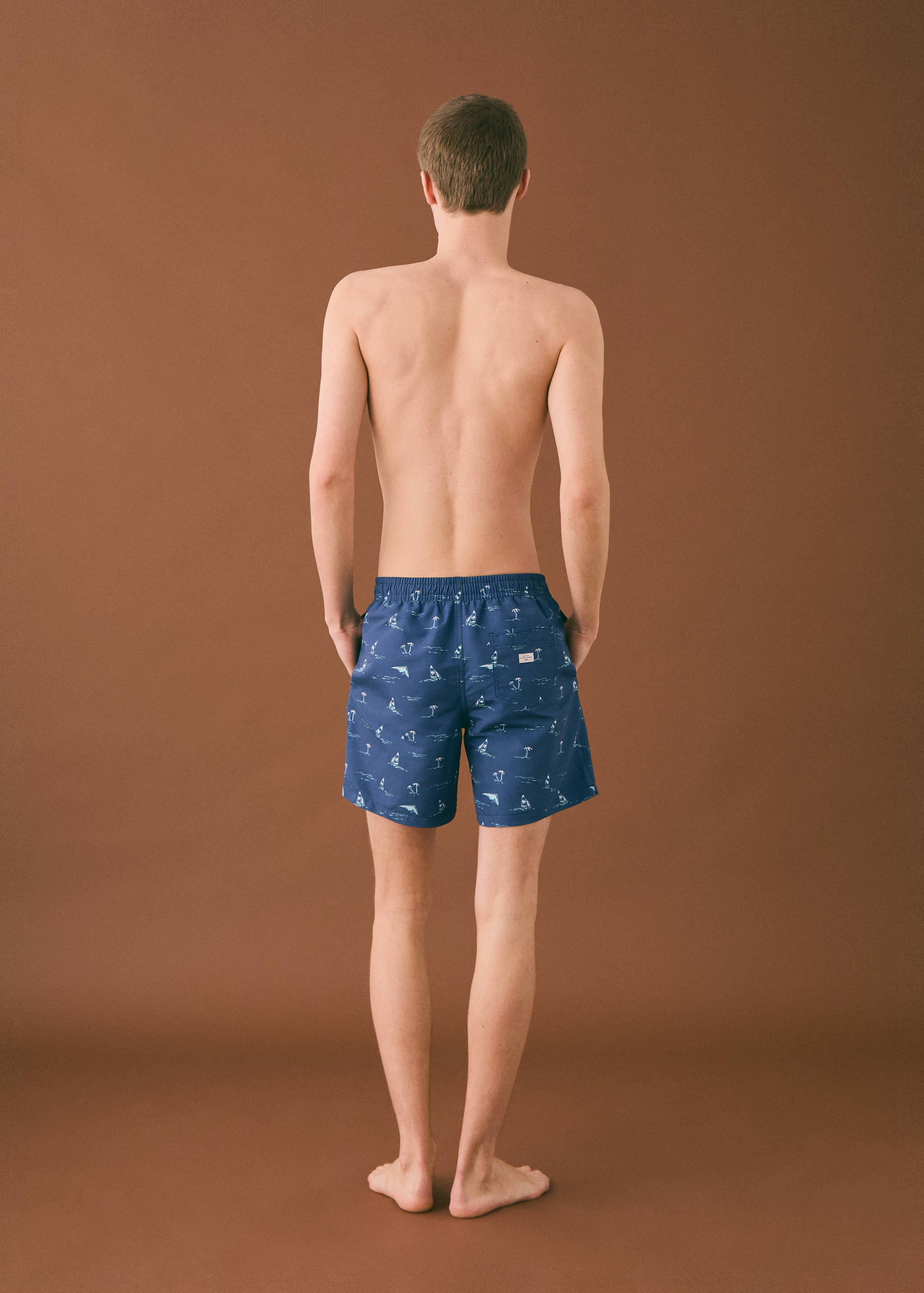 Bañador estampado palmeras - Reverso del artículo