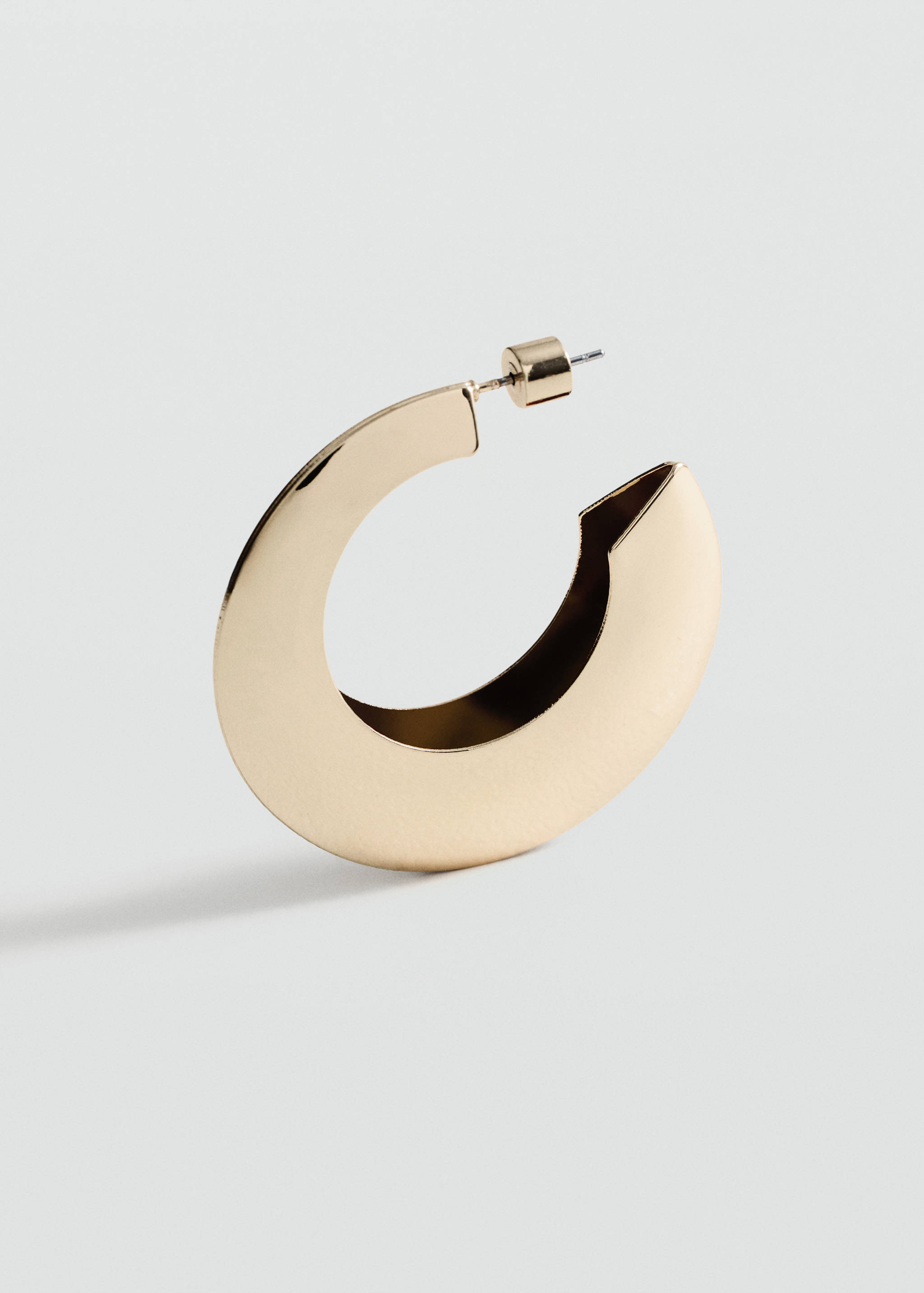 Wide hoop earrings - Medium plane