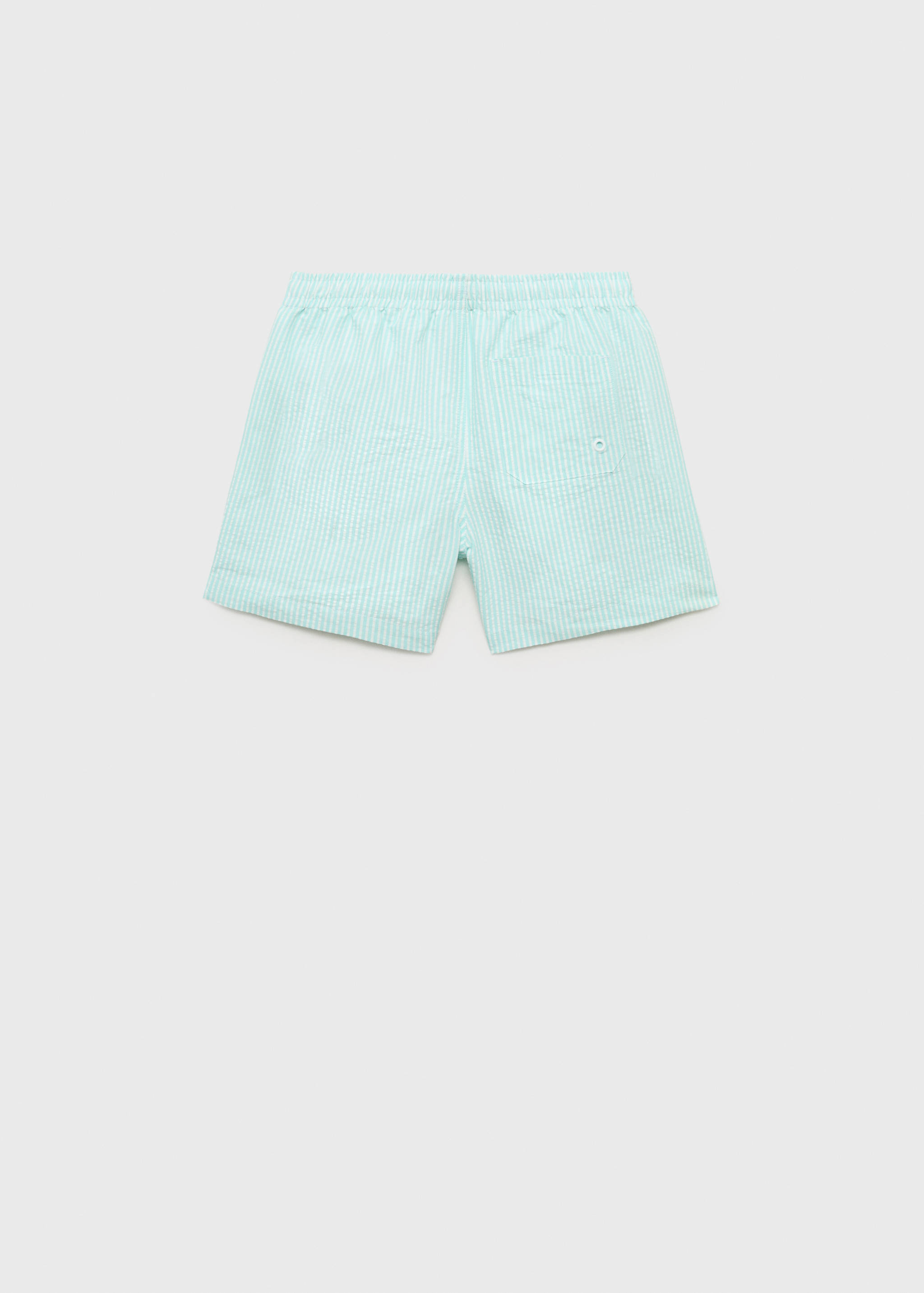 Seersucker striped swimsuit - Reverse of the article