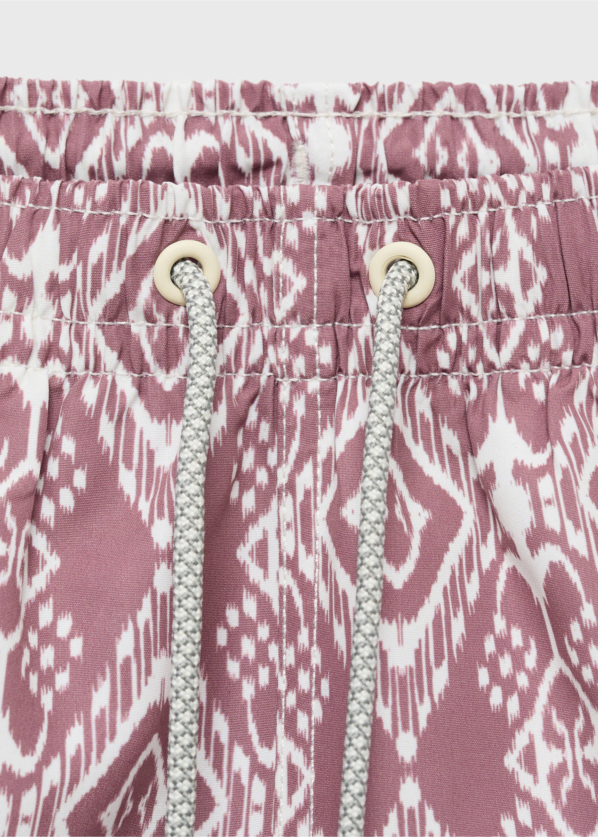 Printed swimsuit - Details of the article 8, Wine. Ref: 87005969-00.