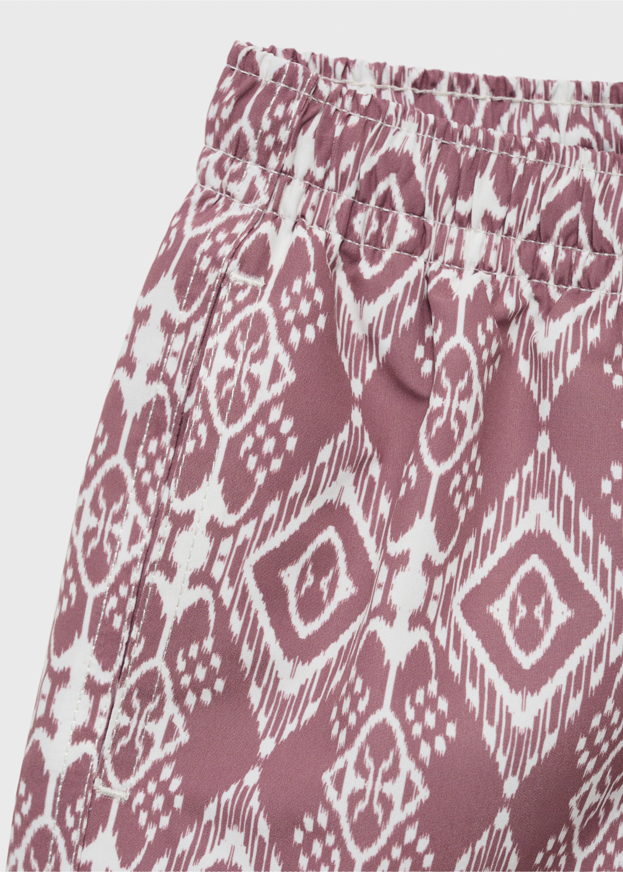 Printed swimsuit - Details of the article 0, Wine. Ref: 87005969-00.