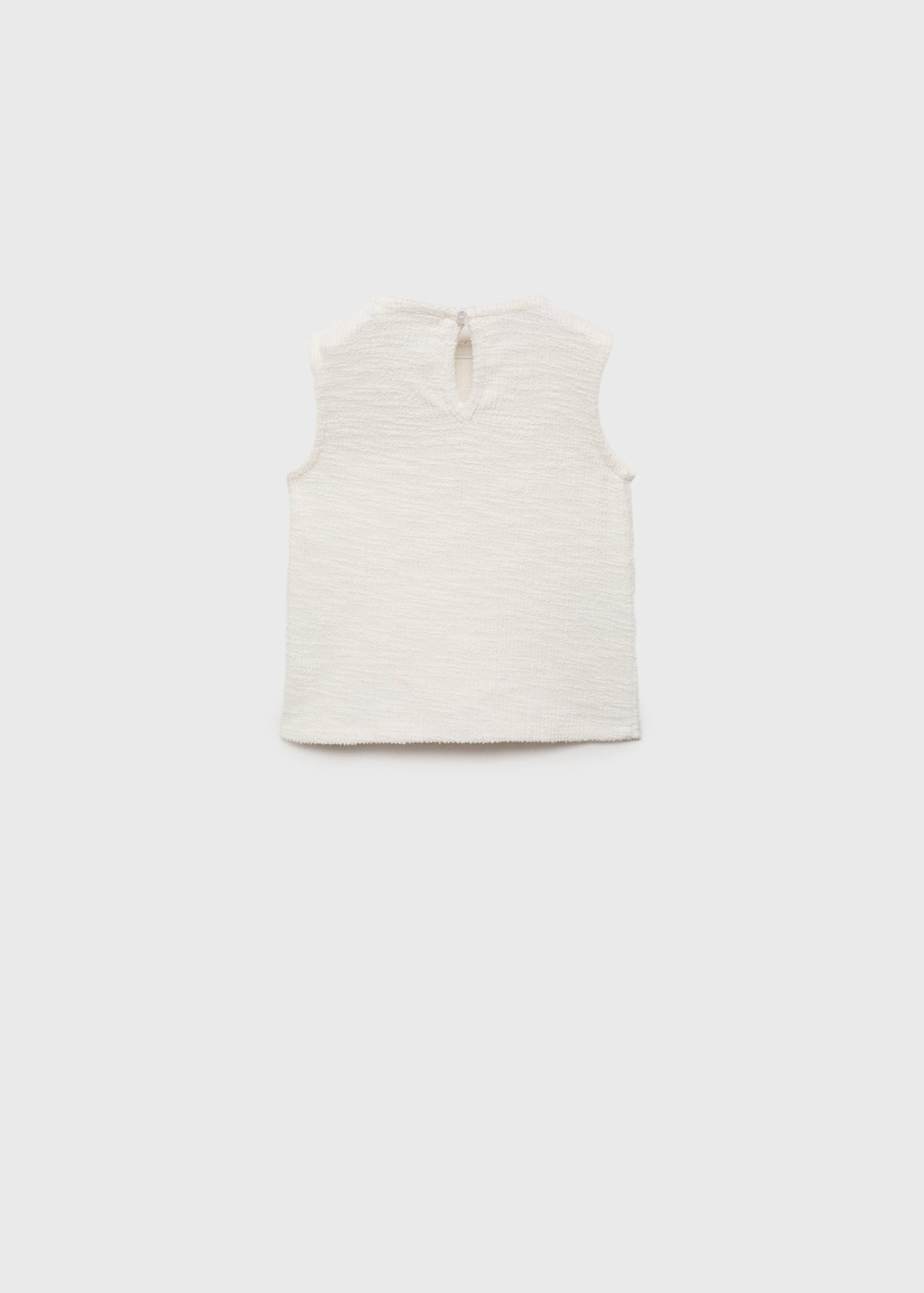 تي شيرت من التويد بفتحة - الجهة الخلفية للمنتج