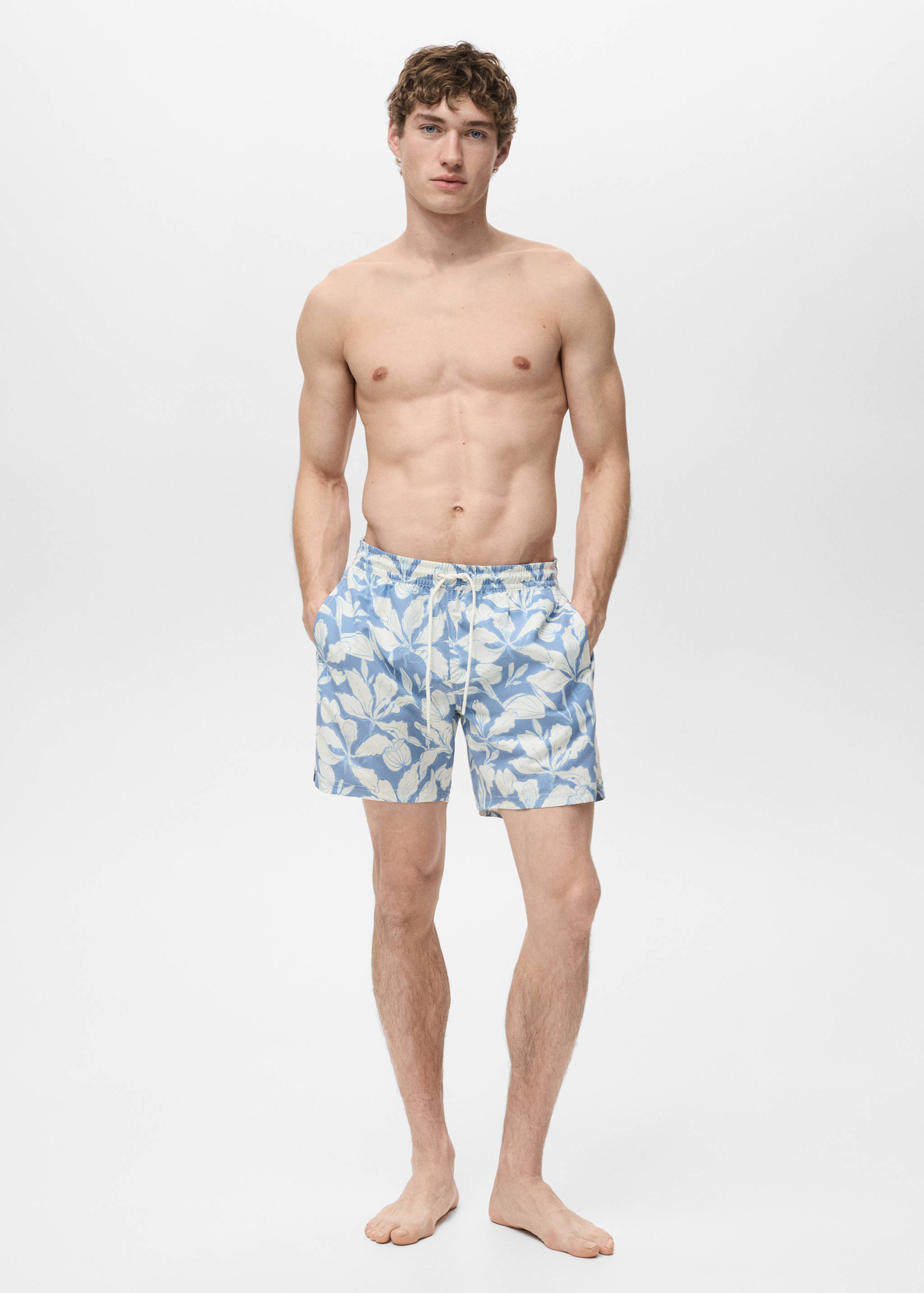 Floral print swimsuit - General plane